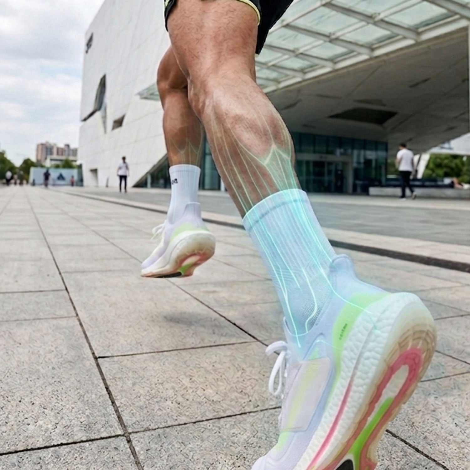 Compression running socks with calf compression, The Sock Street