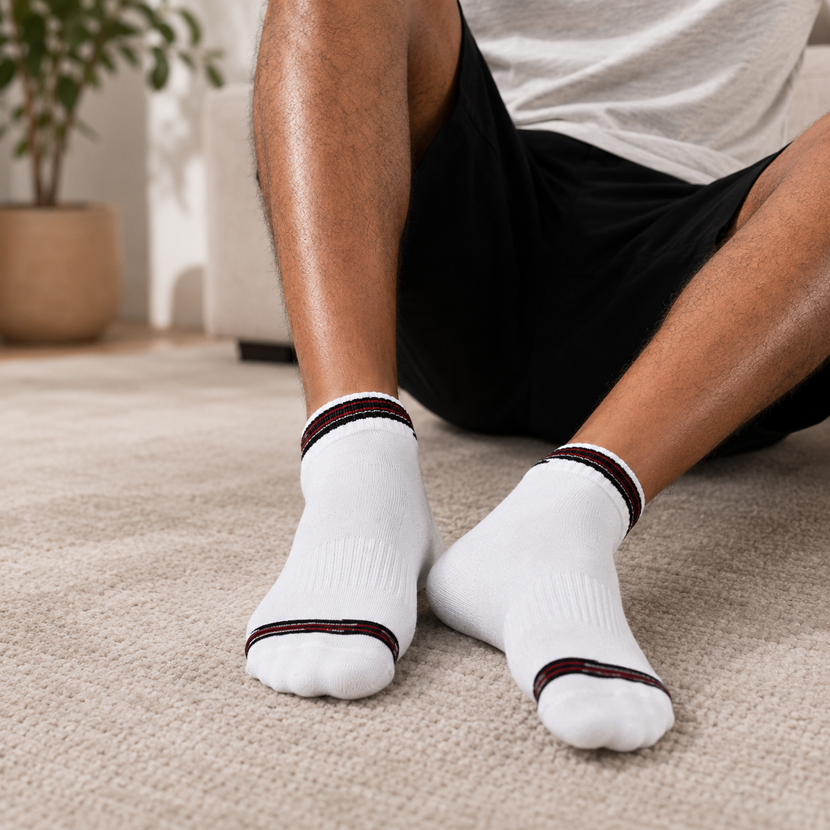 Design All Purpose Trackline Ankle Socks (Pack of 3)