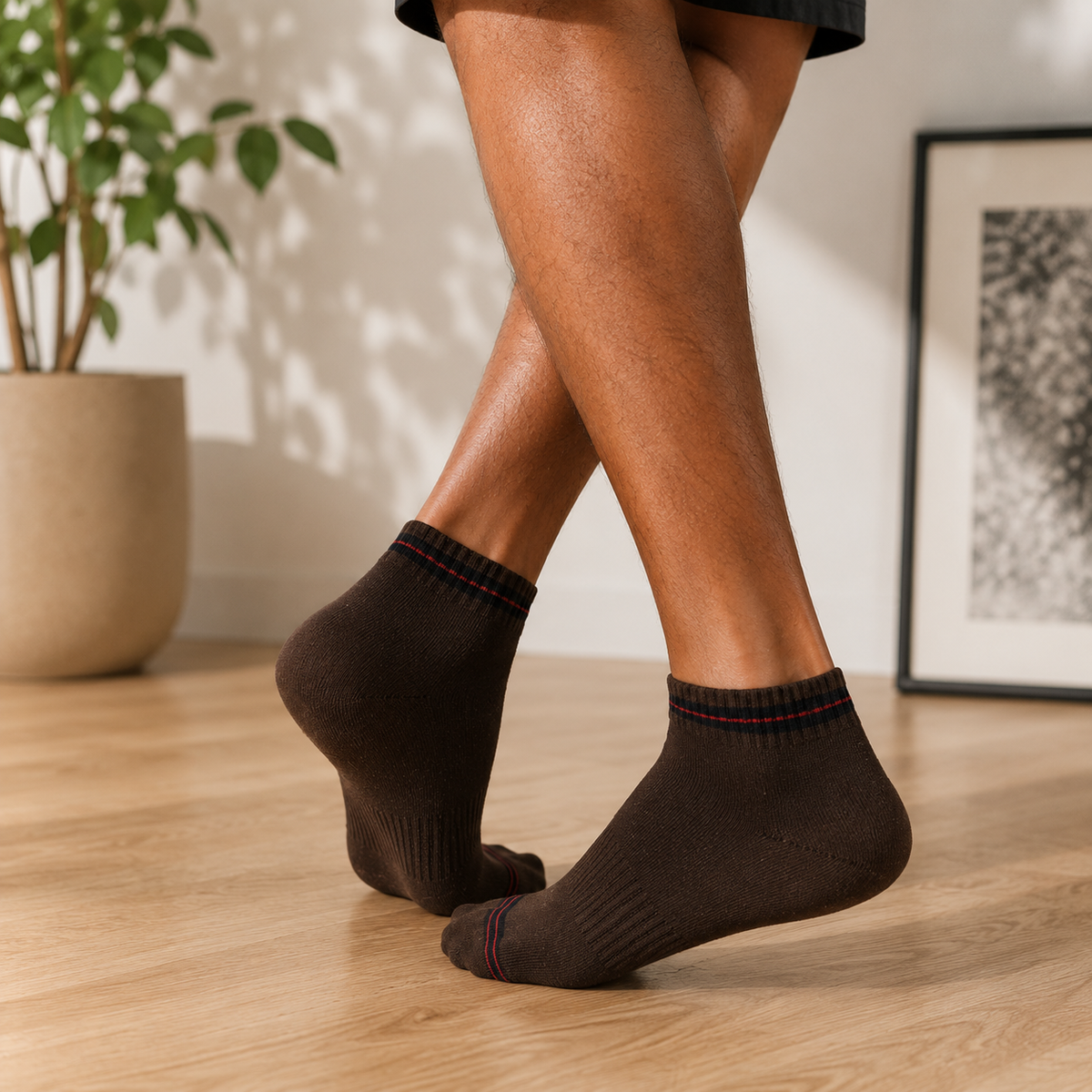 Design All Purpose Trackline Ankle Socks (Pack of 3)