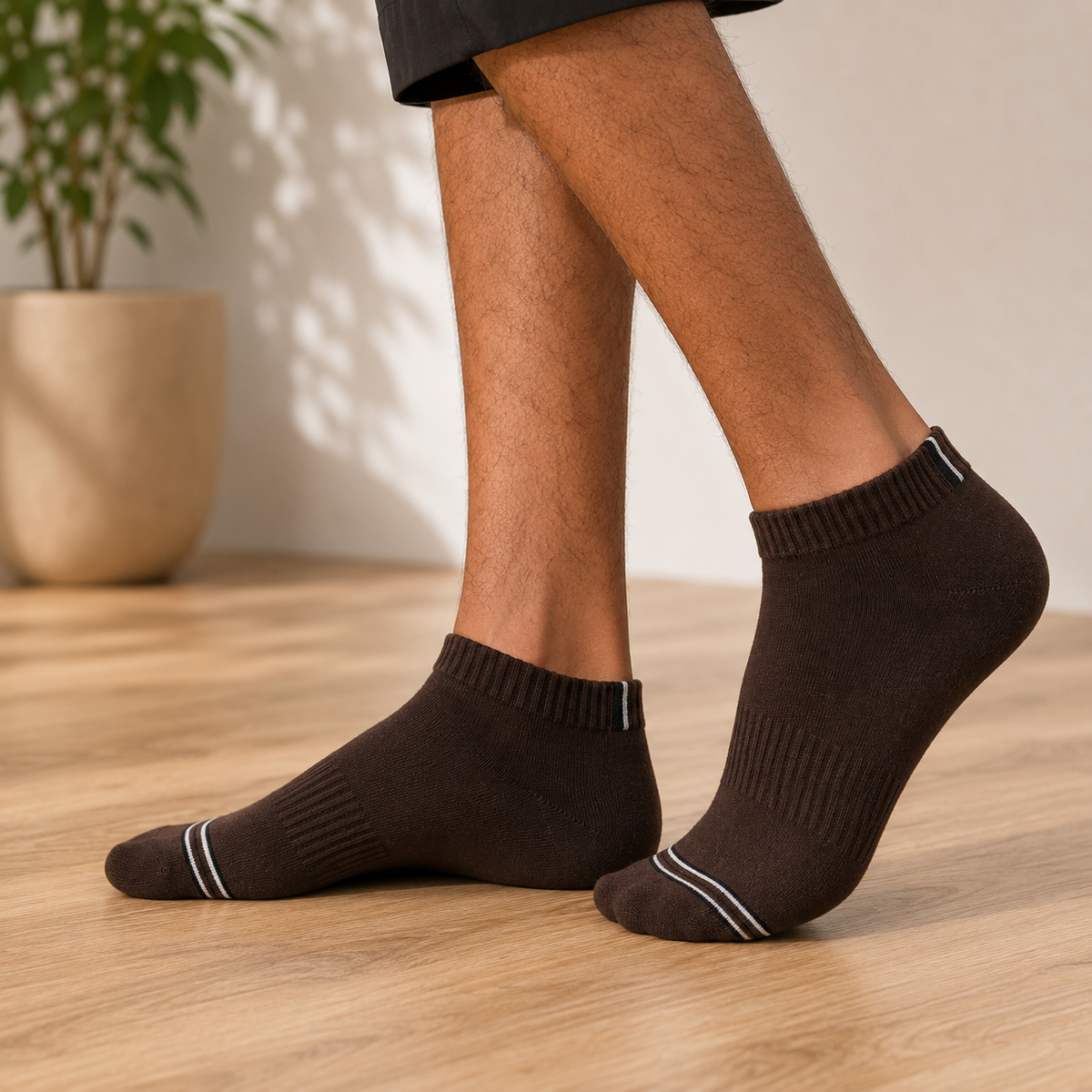 Design All Purpose Coastal Stripe Ankle Socks (Pack of 3)