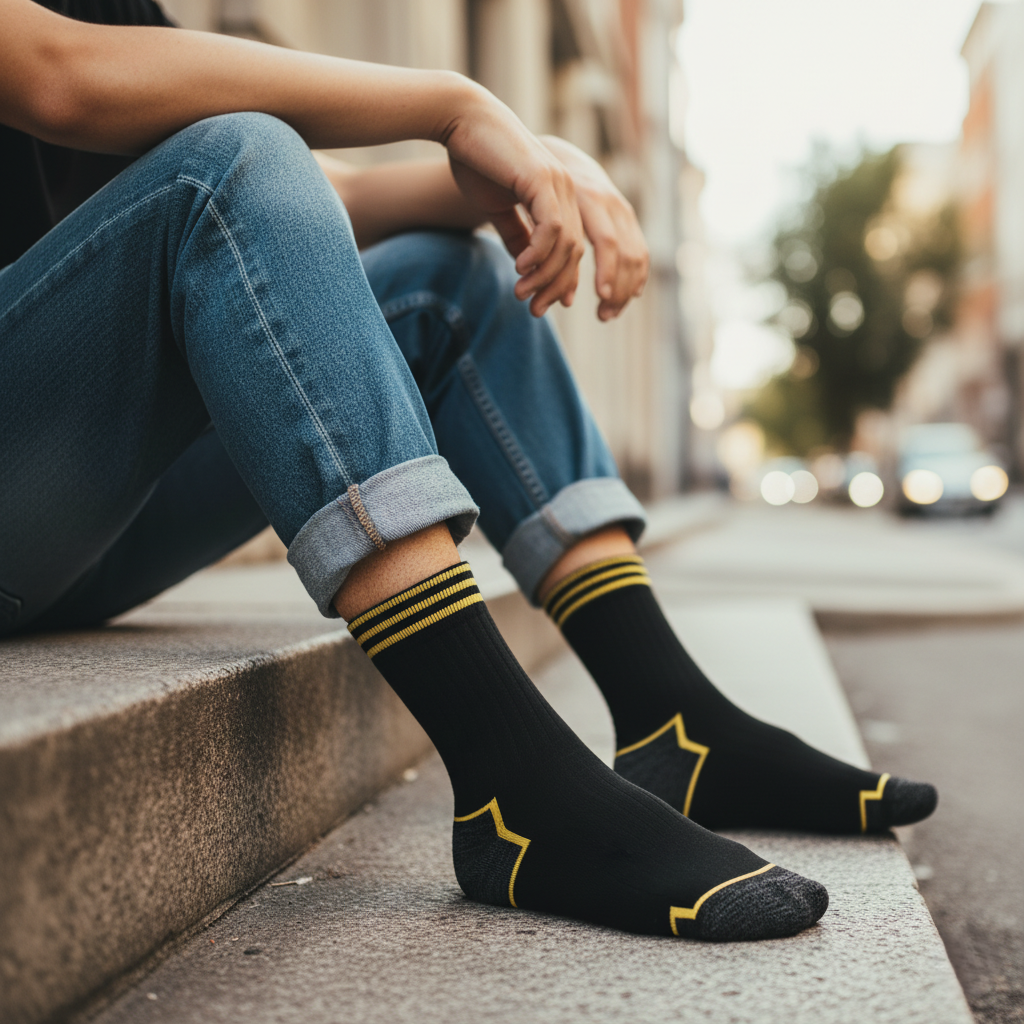 Full Terry Crew Socks-Multicolor Pack of 6