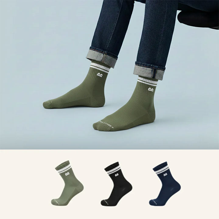 Sports Running Crew Socks Alpine Pack of 3