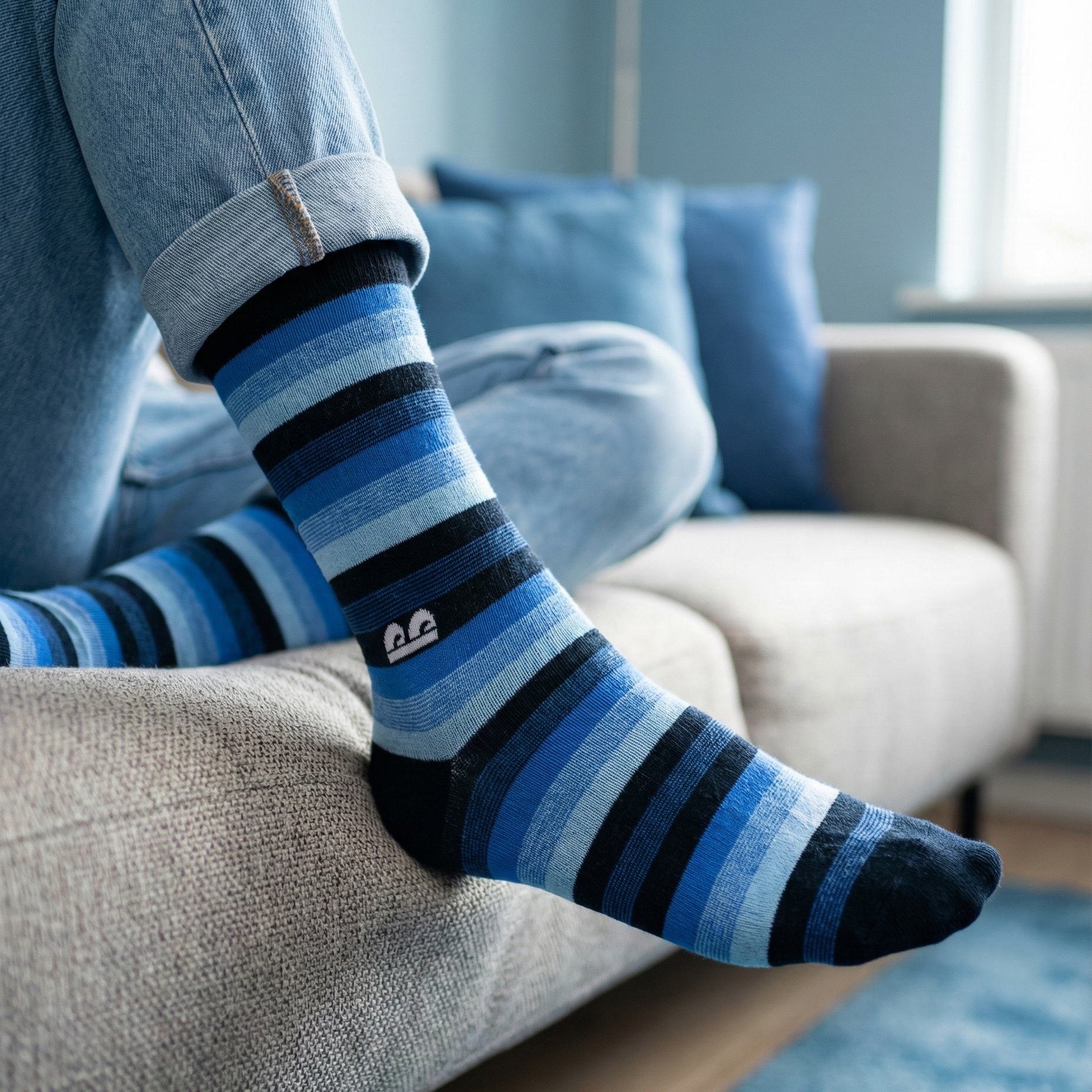 Design Dazzler Dark Crew Socks-Multicolor Pack of 3