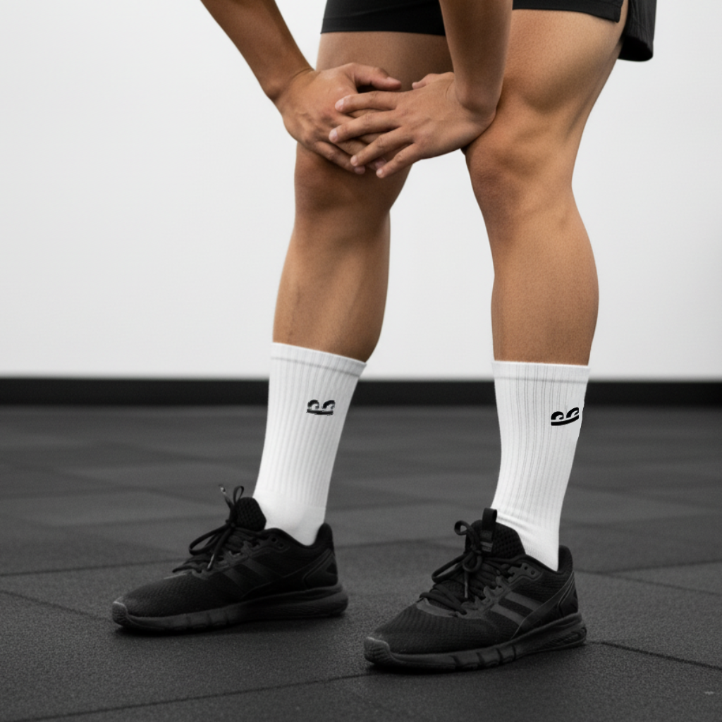 Sports Running Crew Socks-Monochrome Pack of 6