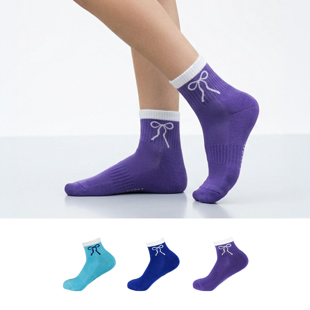 Design Everyday Ankle Socks-Brunch & Bows Pack of 3