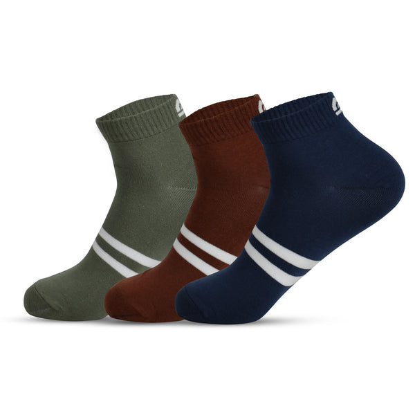 Women Sports Low Ankle Socks - Deep Tones (3 Pair)