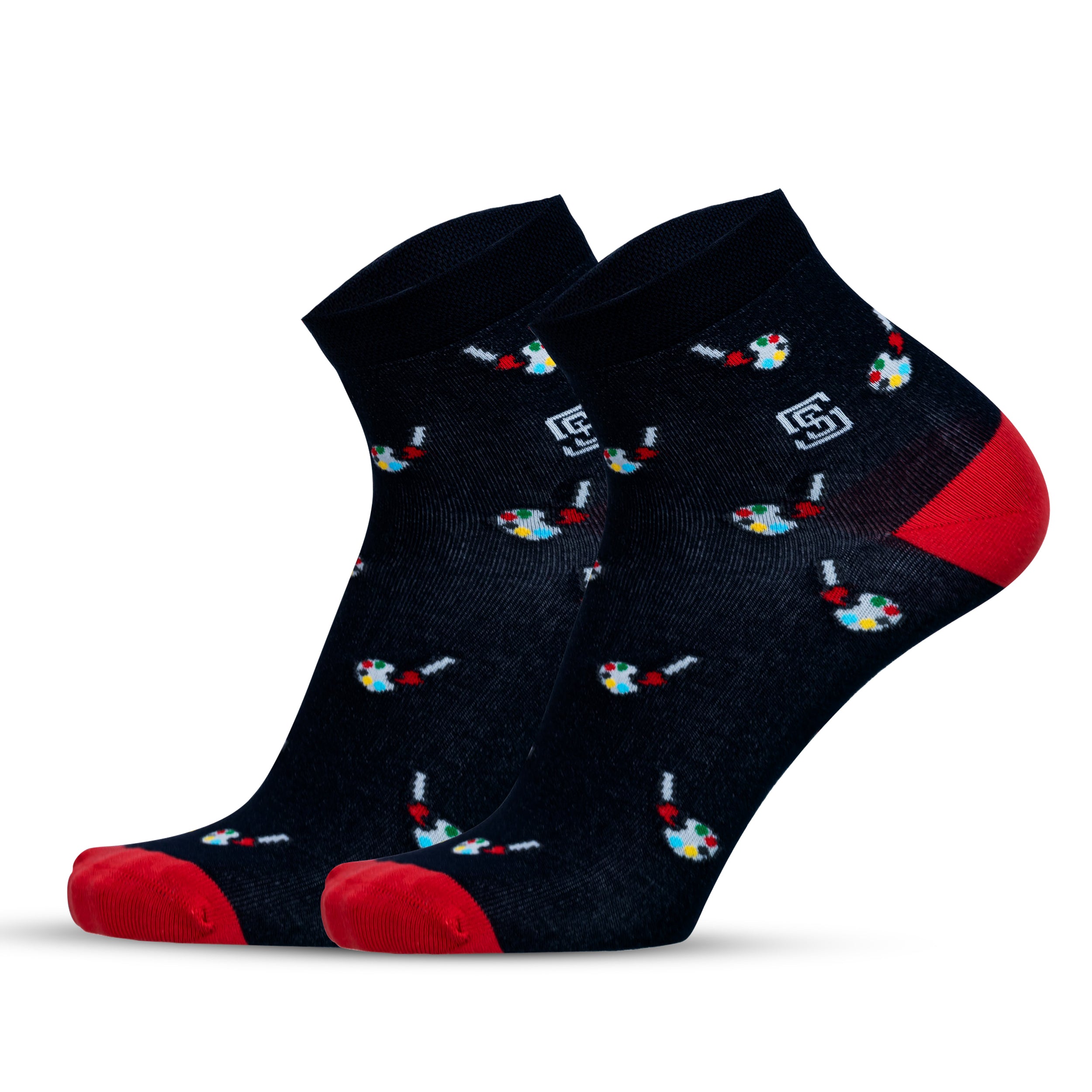 Design Artisanal Palette Ankle Socks-Multicolor Pack of 1