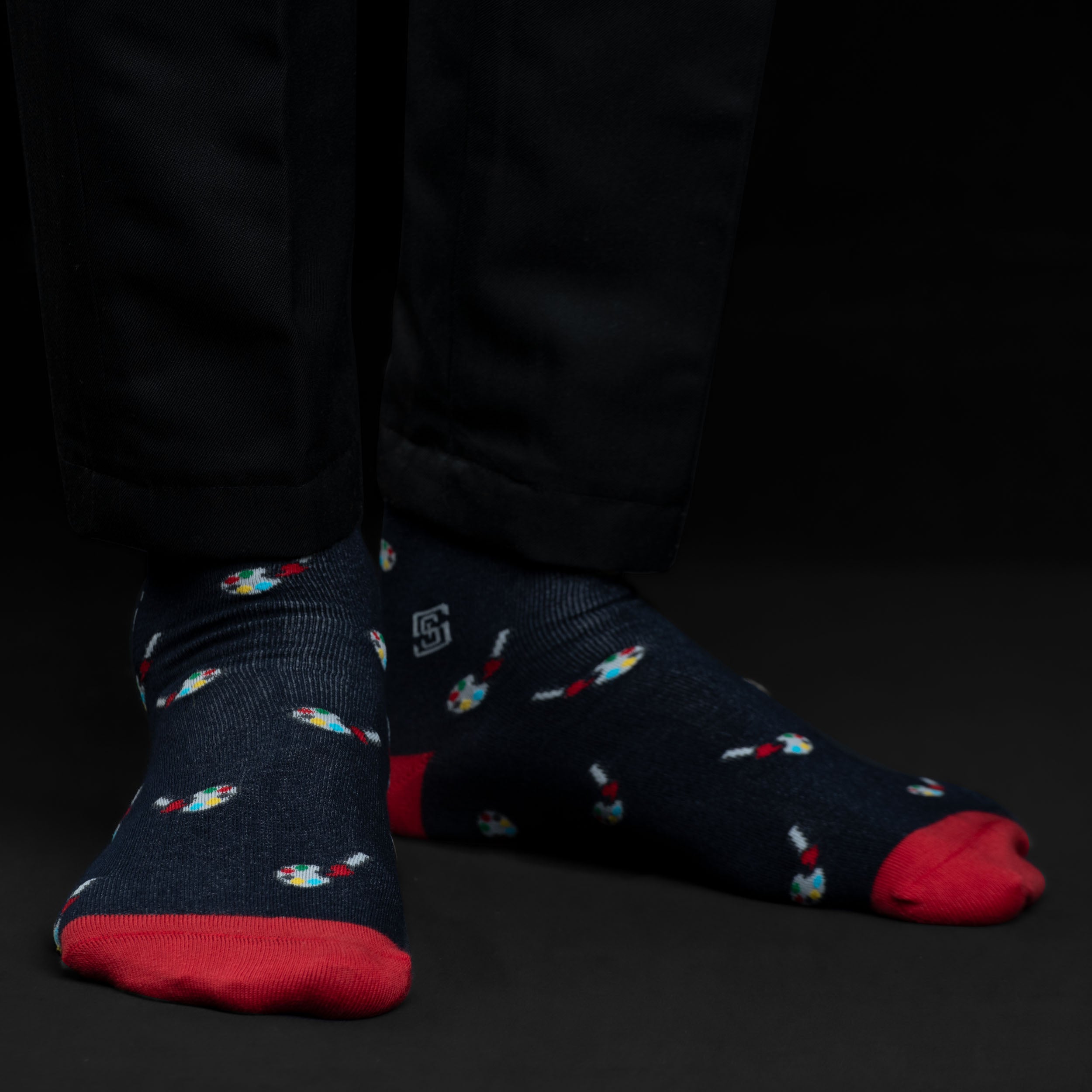 Design Artisanal 
 Ankle Socks-Multicolor Pack of 6