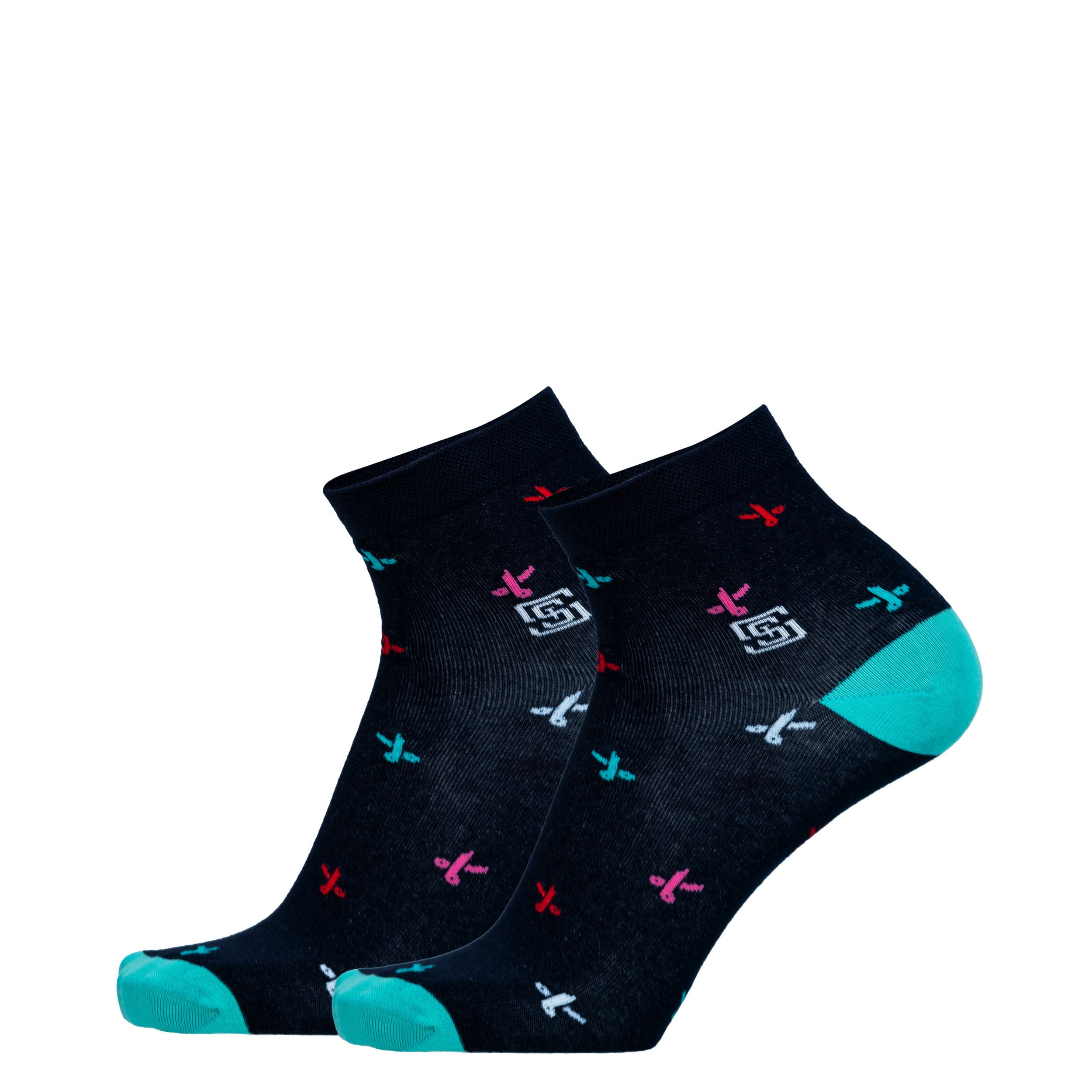 Design Artisanal 
 Ankle Socks-Multicolor Pack of 6