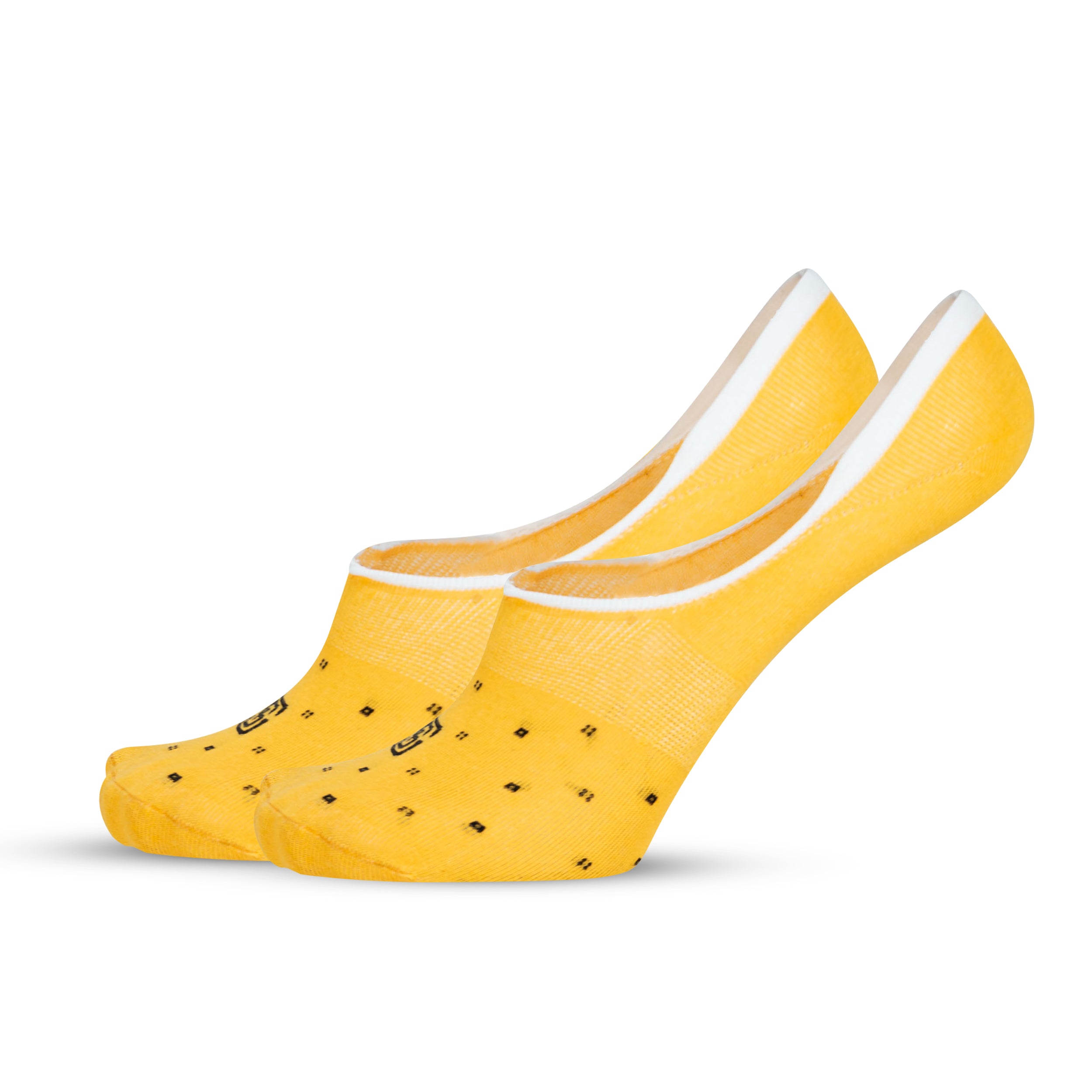 Design Specticals Charm No Show Socks-Yellow Pack of 1