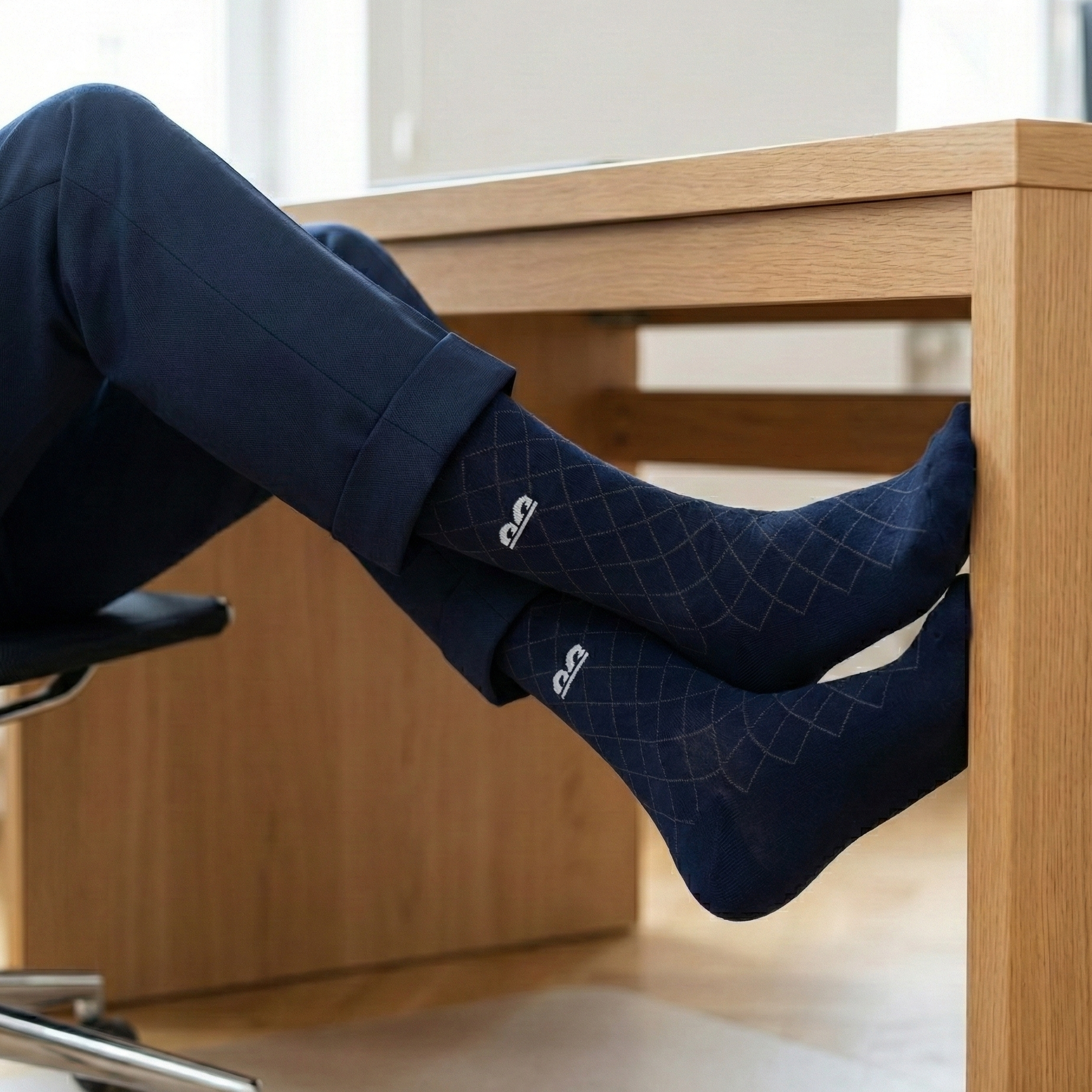 Formal Everyday Crew Socks-Argyle Classics Pack of 3