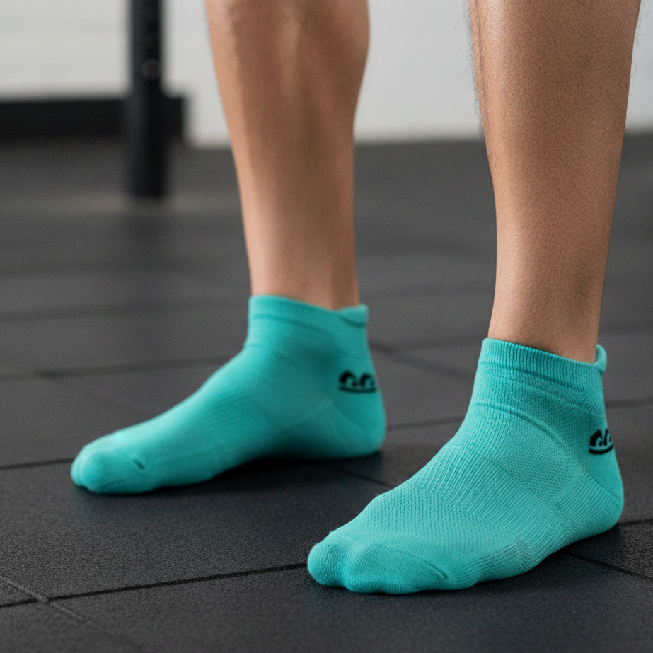 Sports Running Ankle Socks-Marigold Lagoon Pack of 3