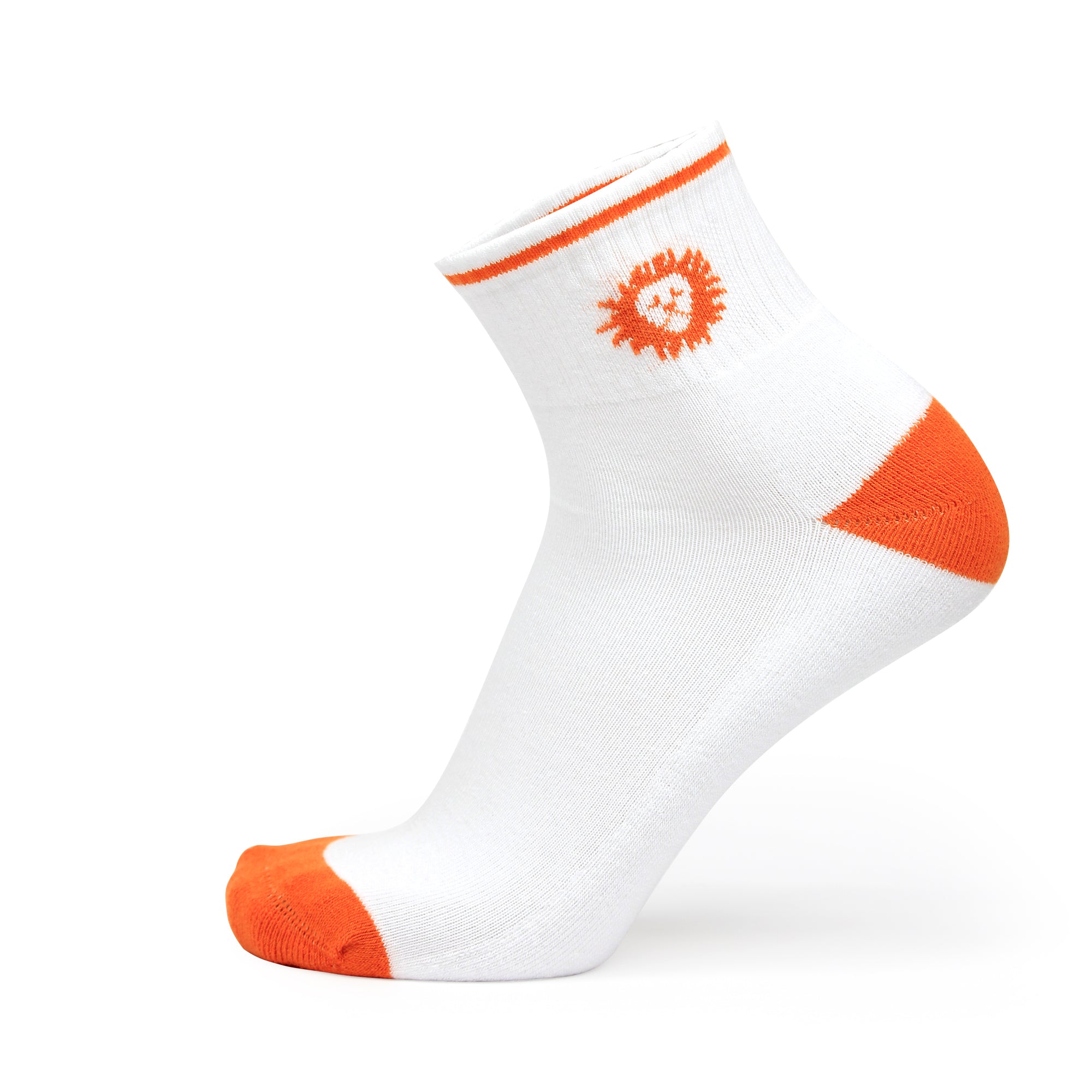 Design Leo Ankle Socks-White Base Pack of 3