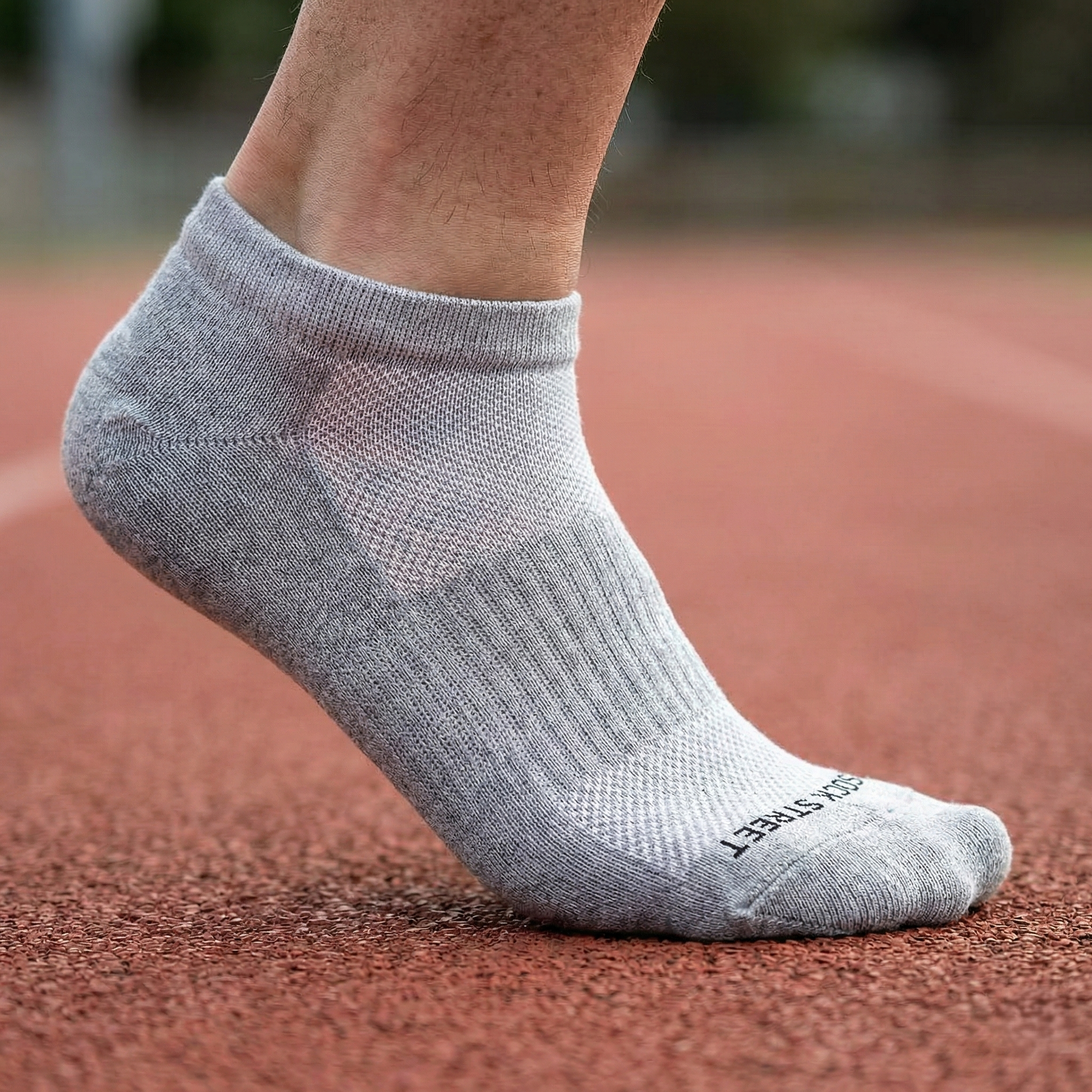 Sports Running Ankle Socks-Grey Mélange Pack of 6
