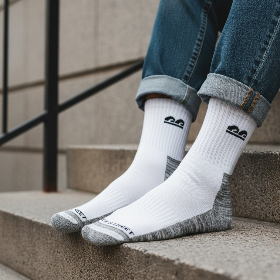 Design Tonal Texture Ultra-Smooth Crew Socks Pack of 6