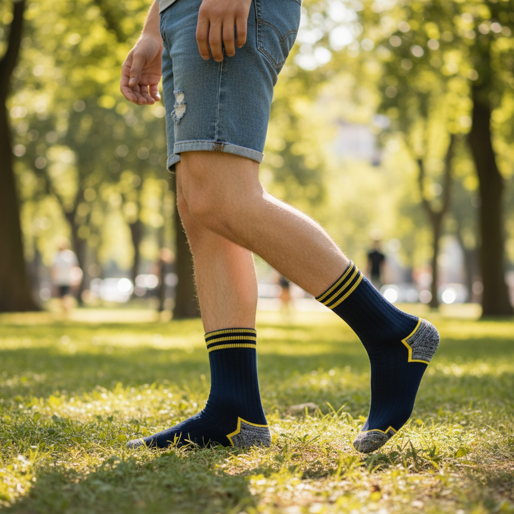 Full Terry Crew Socks-Multicolor Pack of 6