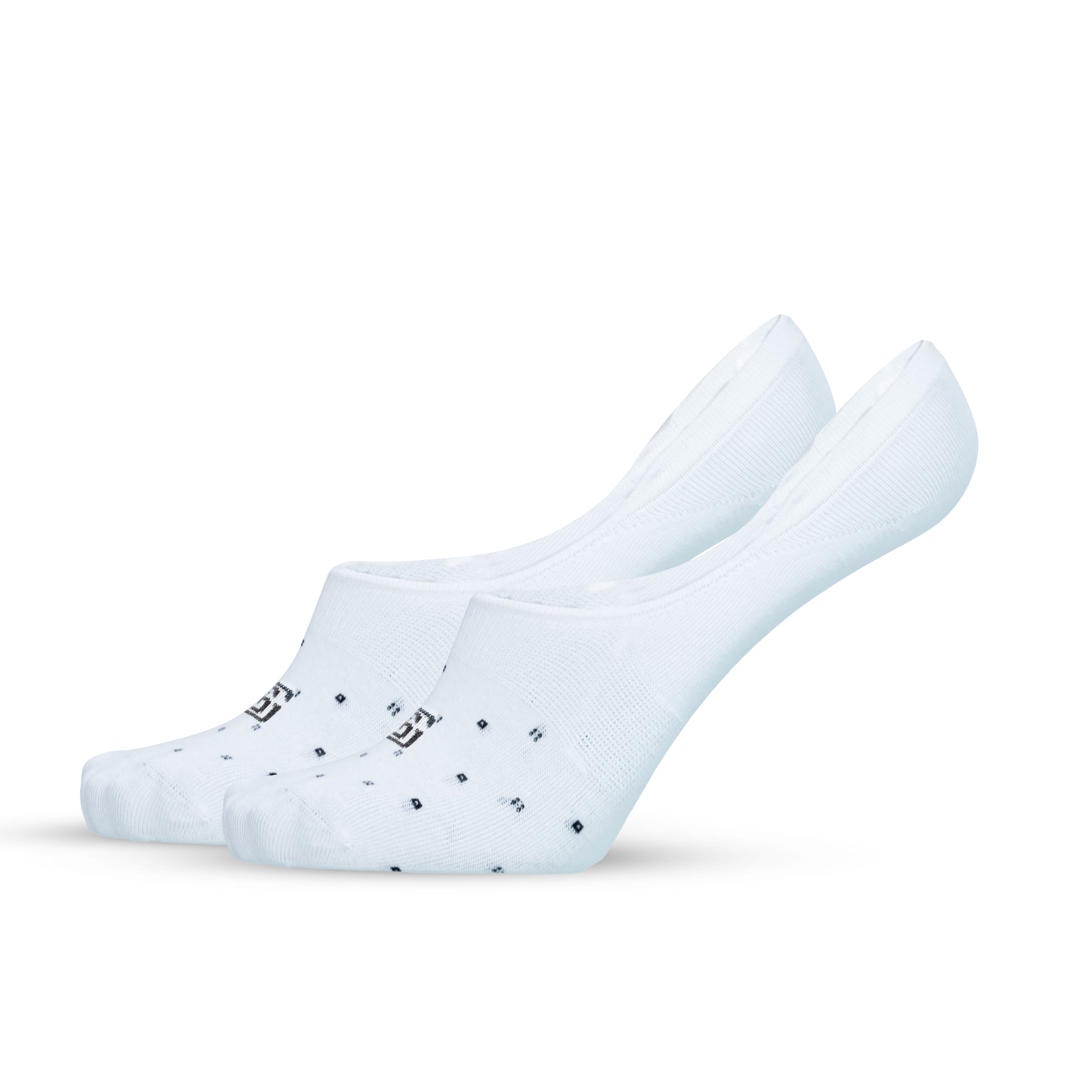 Design Specticals Charm No Show Socks-White Pack of 1