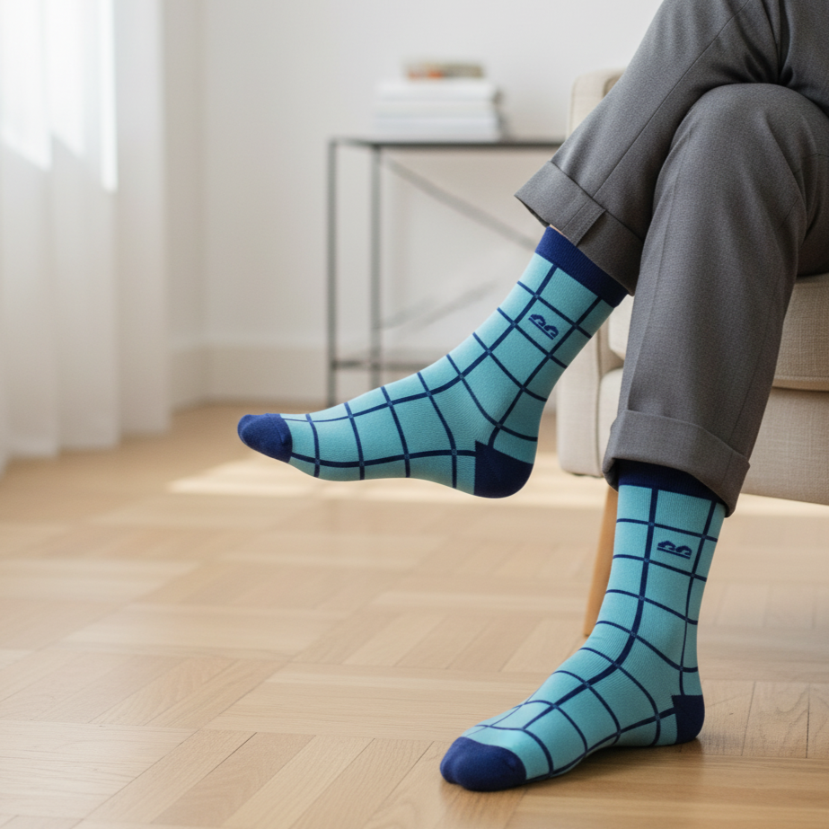 Formal Everyday Crew Socks-Coastal Sunrise Pack of 3