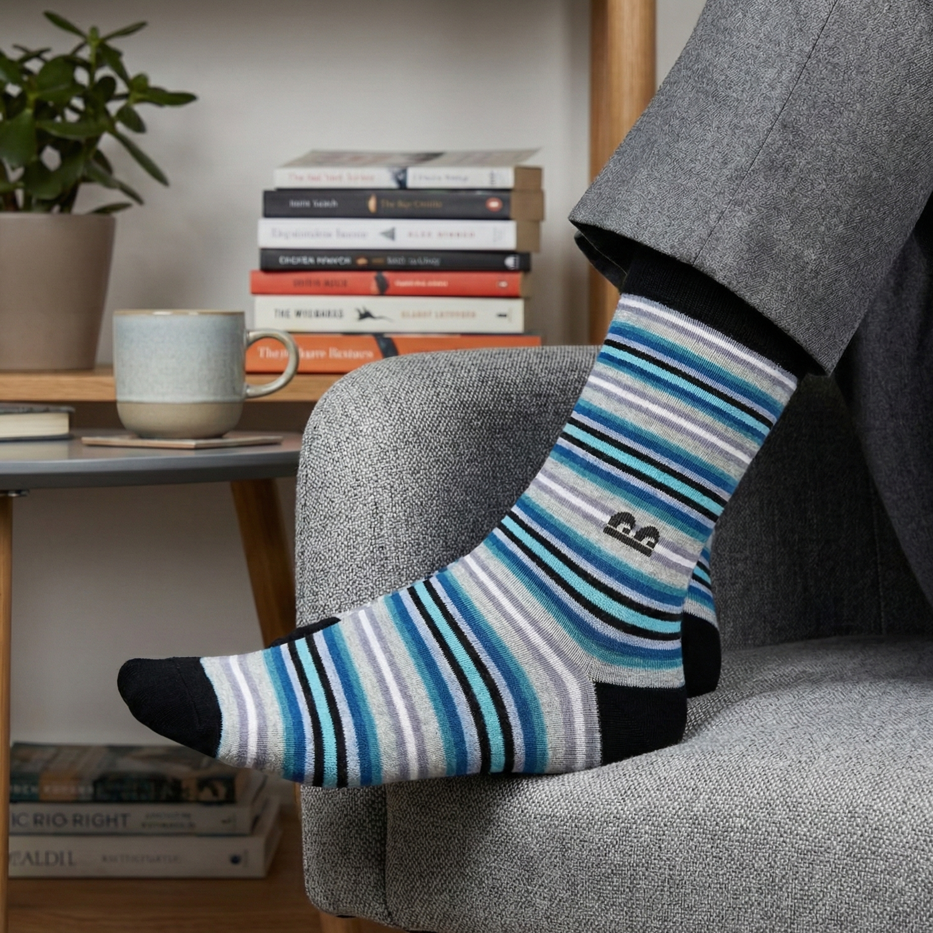 Design Colorwave Crew Socks-Multicolor Pack of 3