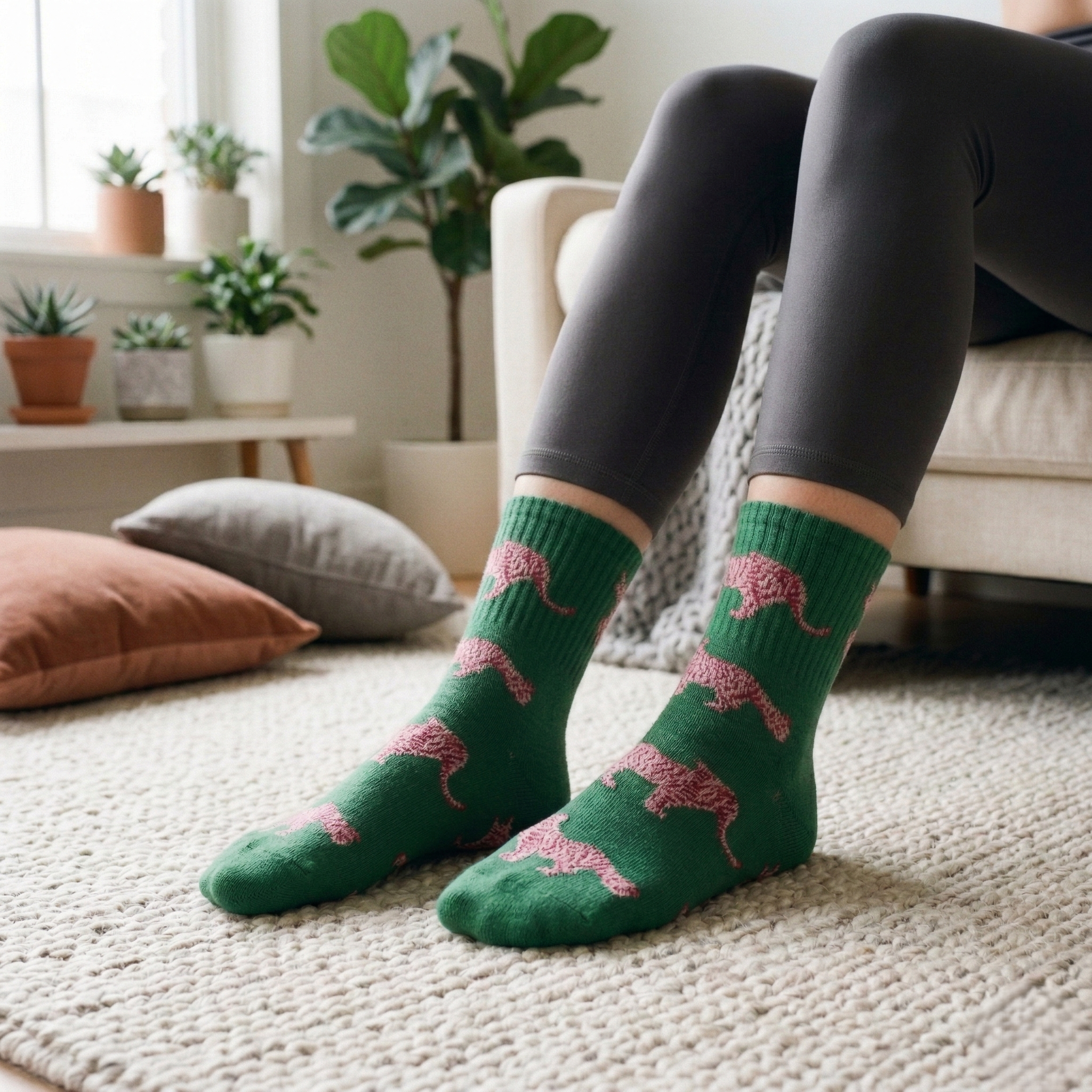 Design Everyday Ankle Socks-Neon Jungle Pack of 3