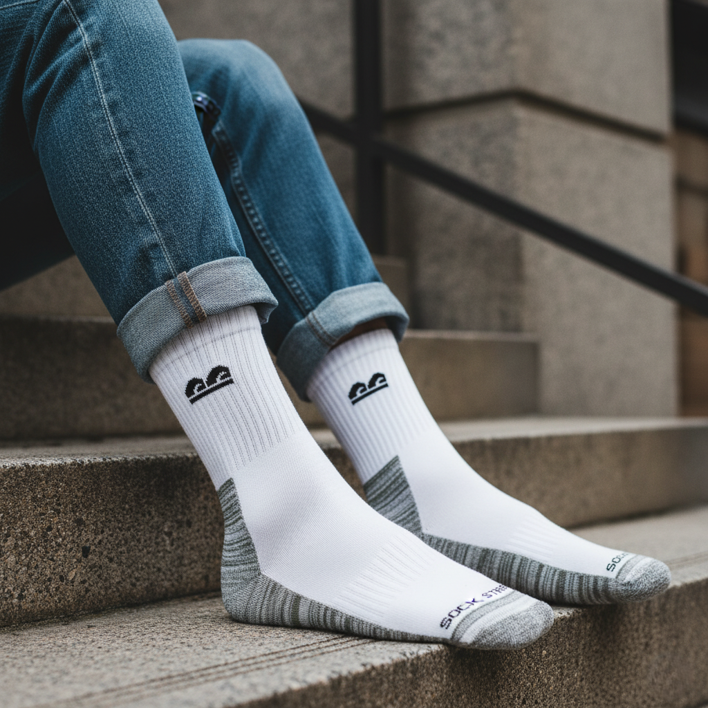 Design Tonal Texture Ultra-Smooth Crew Socks Pack of 6