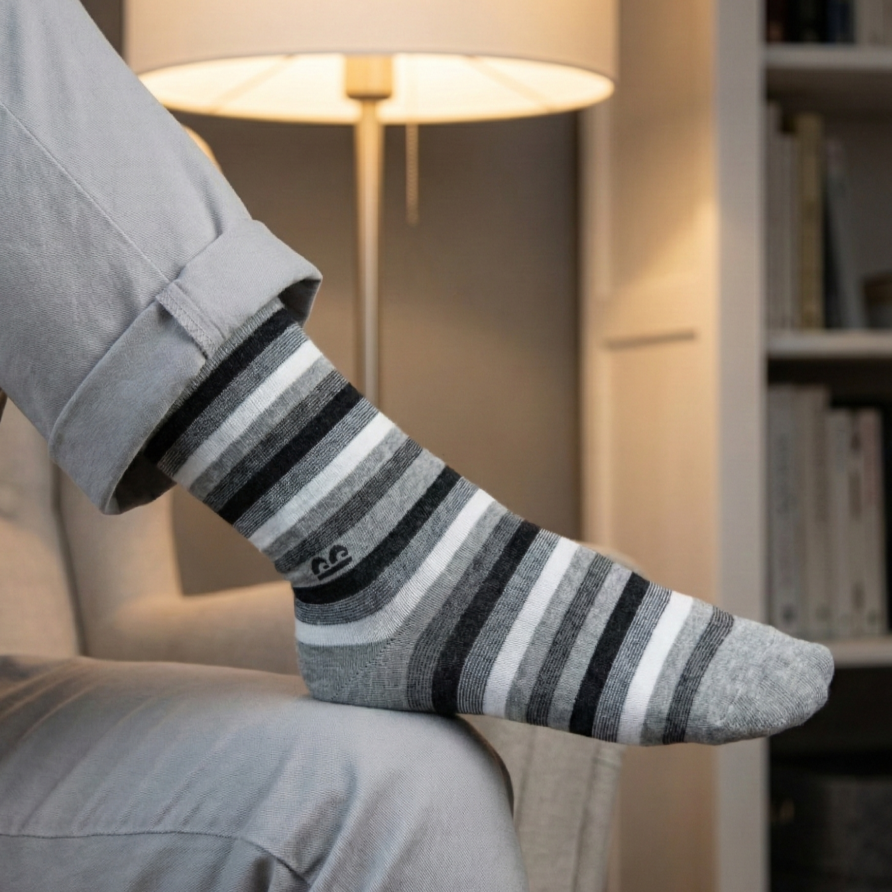 Design Dazzler Dark Crew Socks-Multicolor Pack of 3