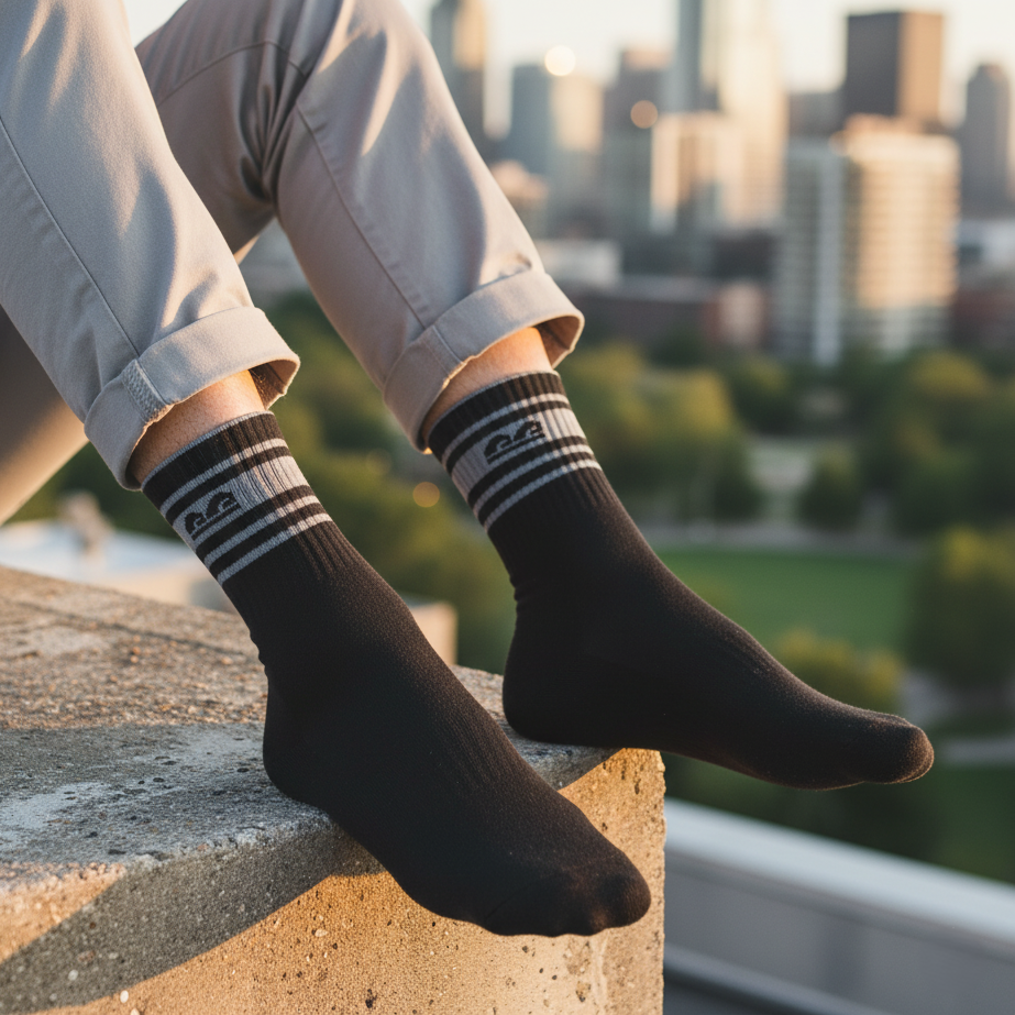 Sports All Purpose Crew Socks-Varsity Dark Pack of 3