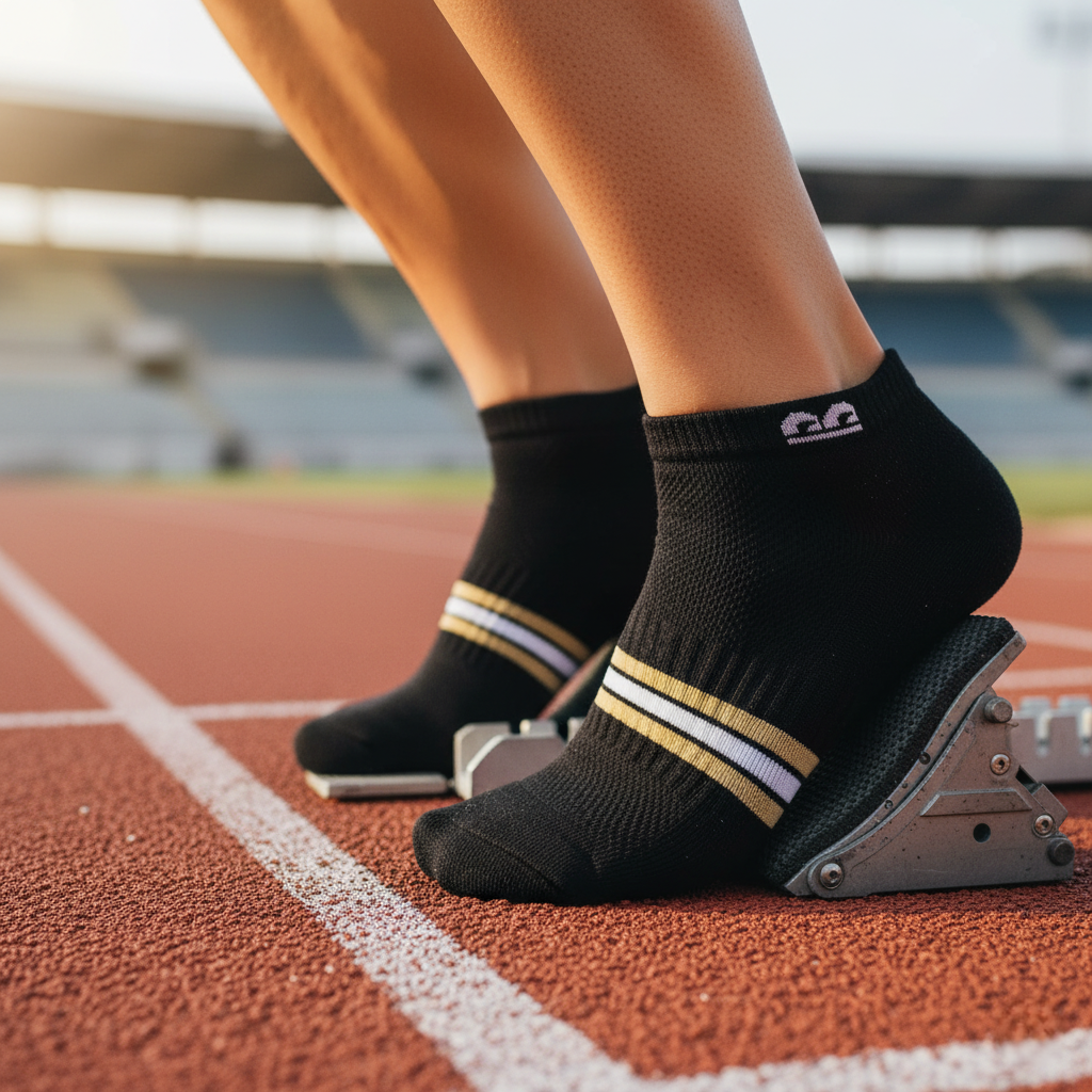 Sports Running Ankle Socks-Black Carnival Pack of 3