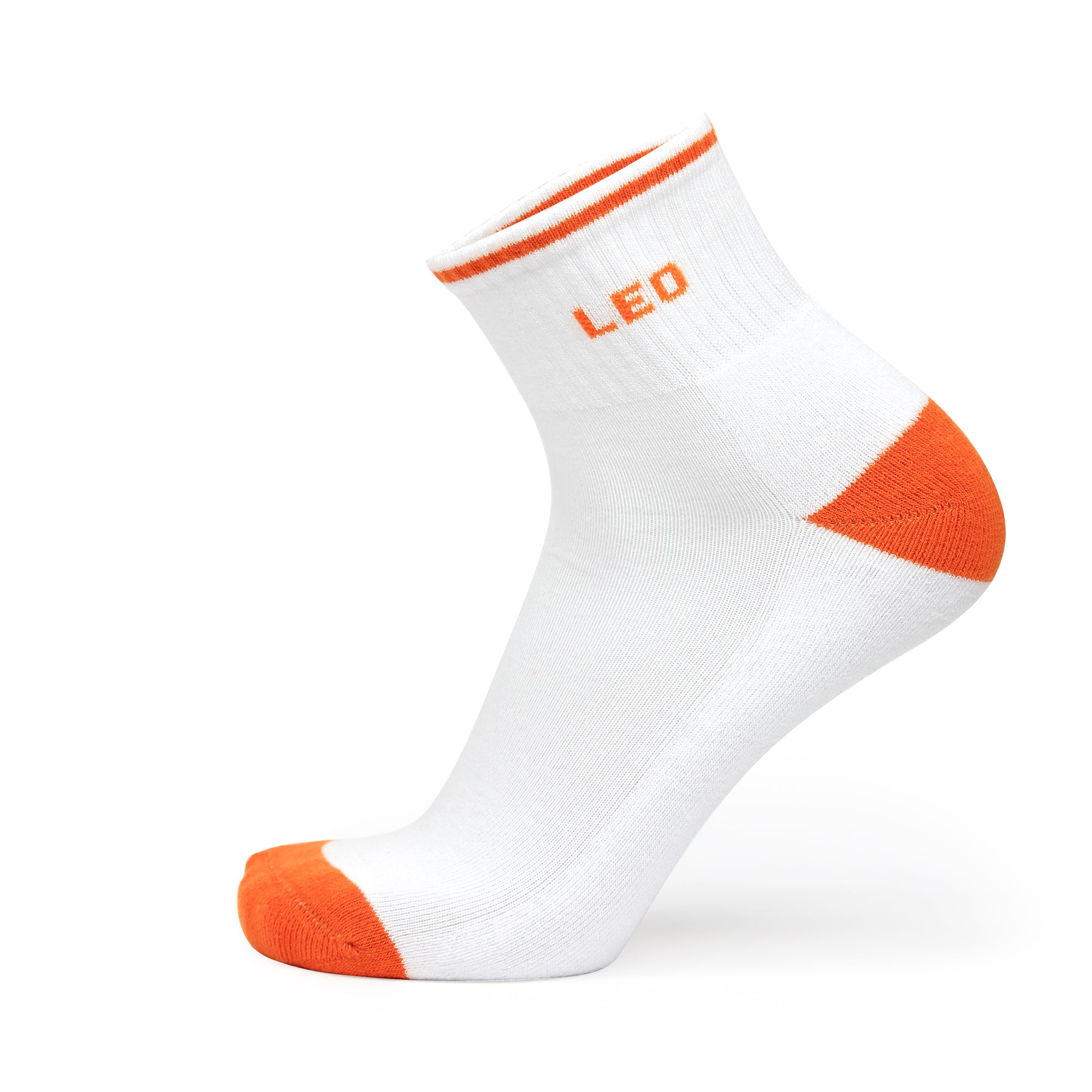 Design Leo Ankle Socks-White Base Pack of 3