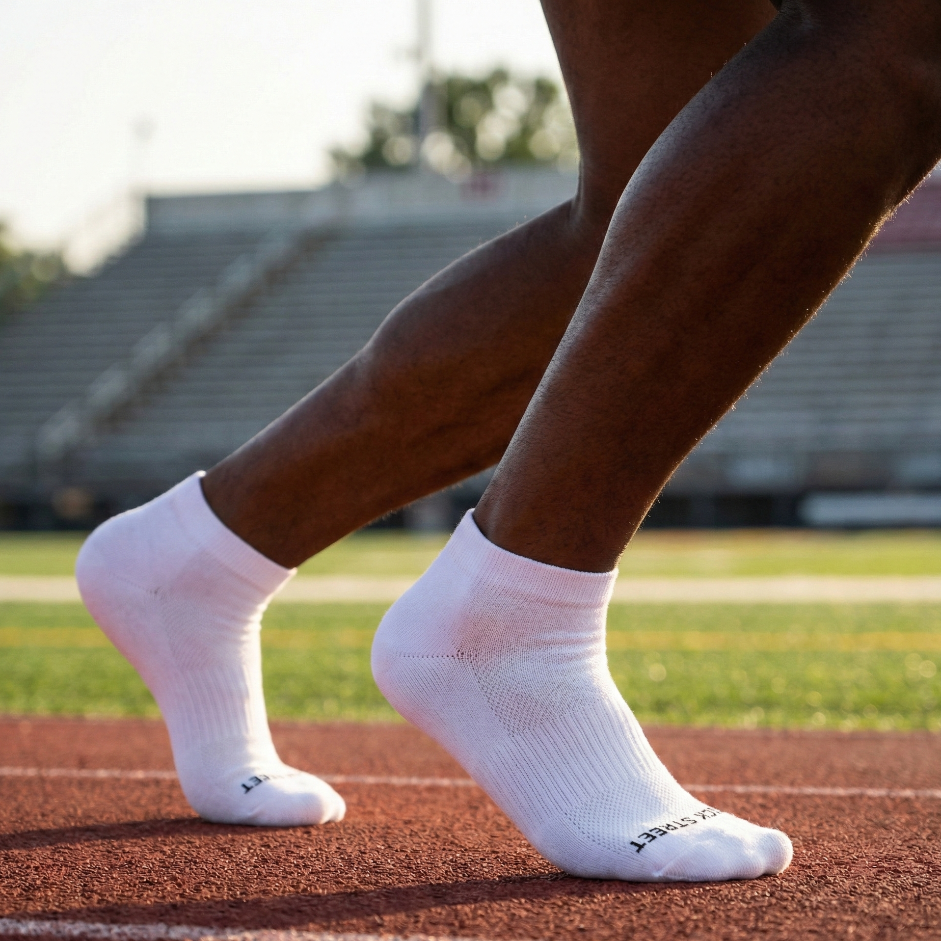 Sports Running Ankle Socks-Pearl White Pack of 6