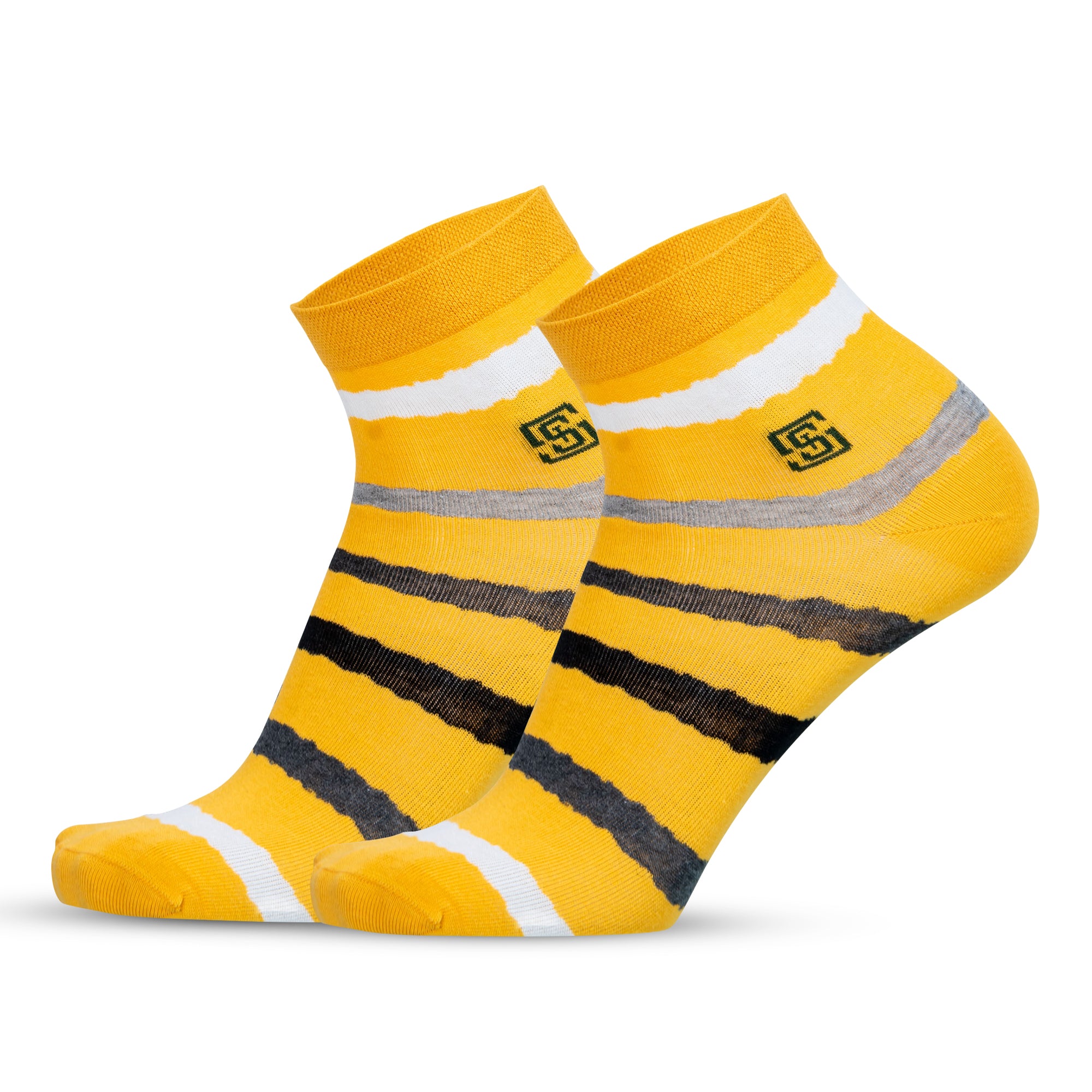 Design Multi Stripe Ankle Socks-Yellow Pack of 1