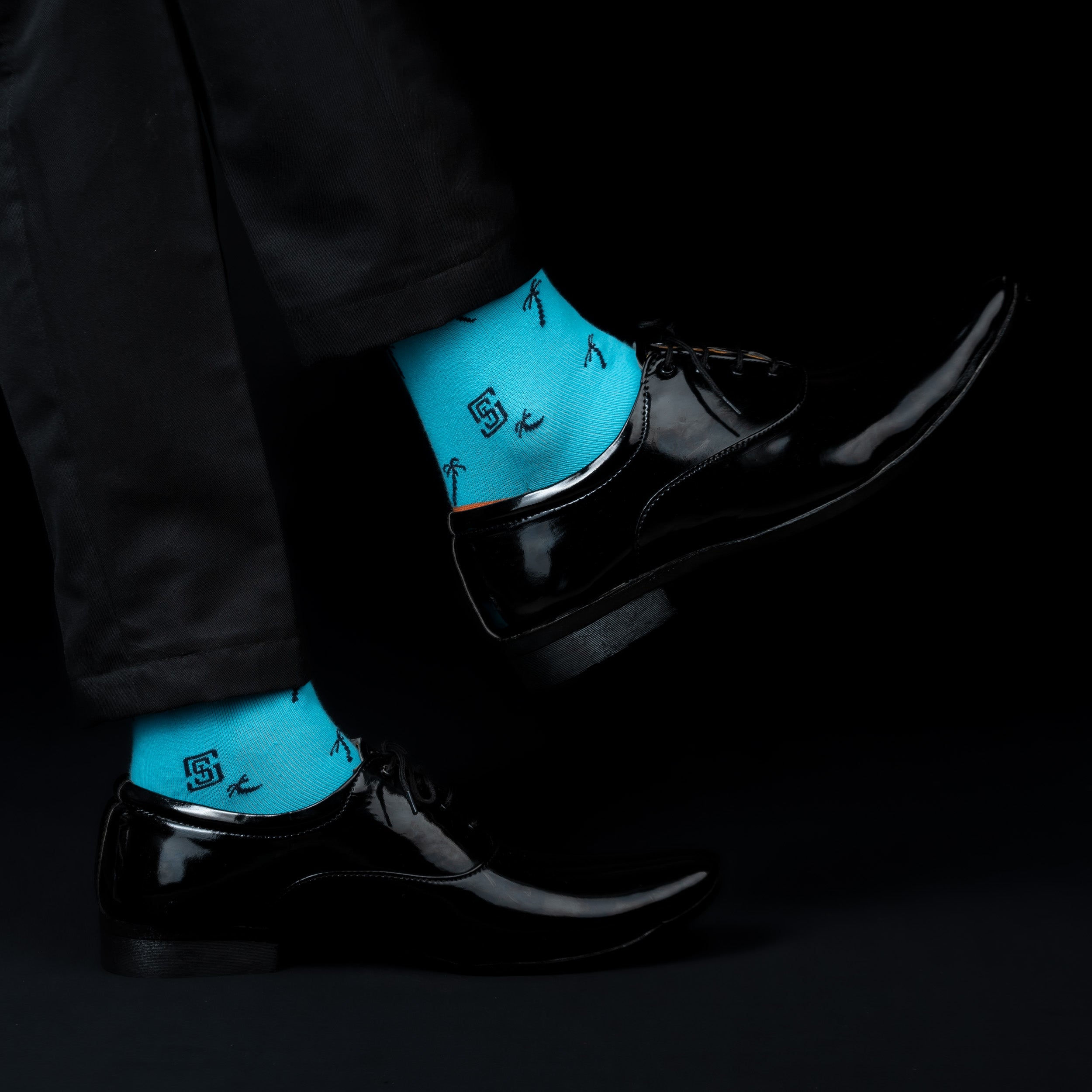 Design Artisanal Palm Ankle Socks-Multicolor Pack of 1