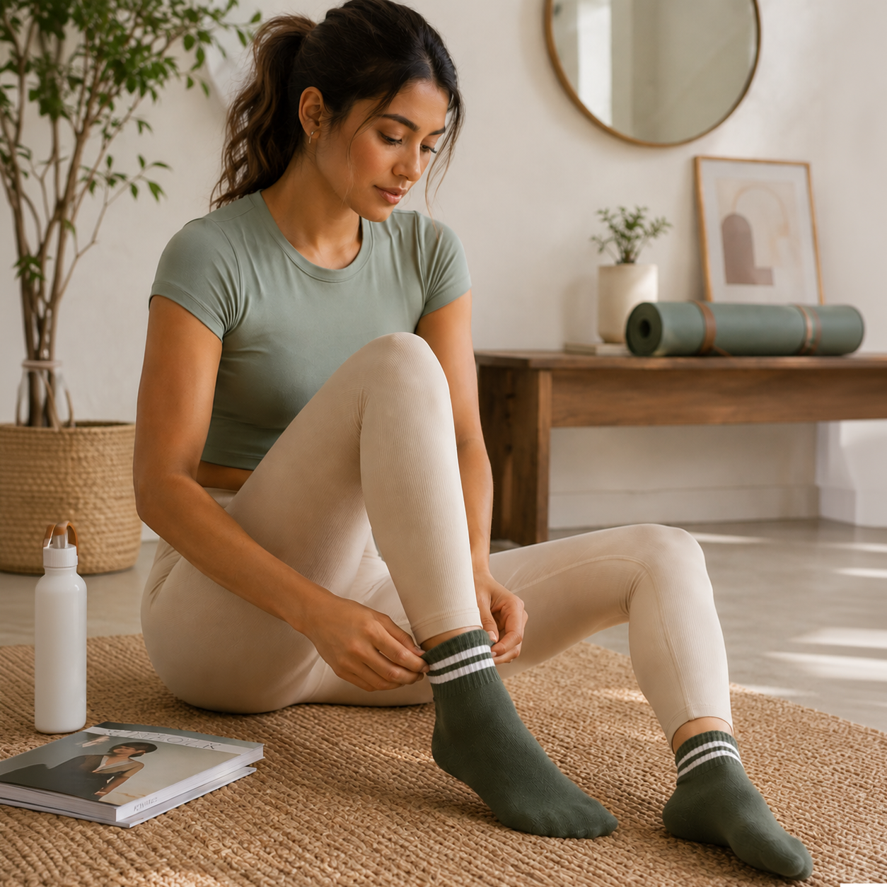 Design Everyday Ankle Socks-Errands & Espresso Pack Of 3