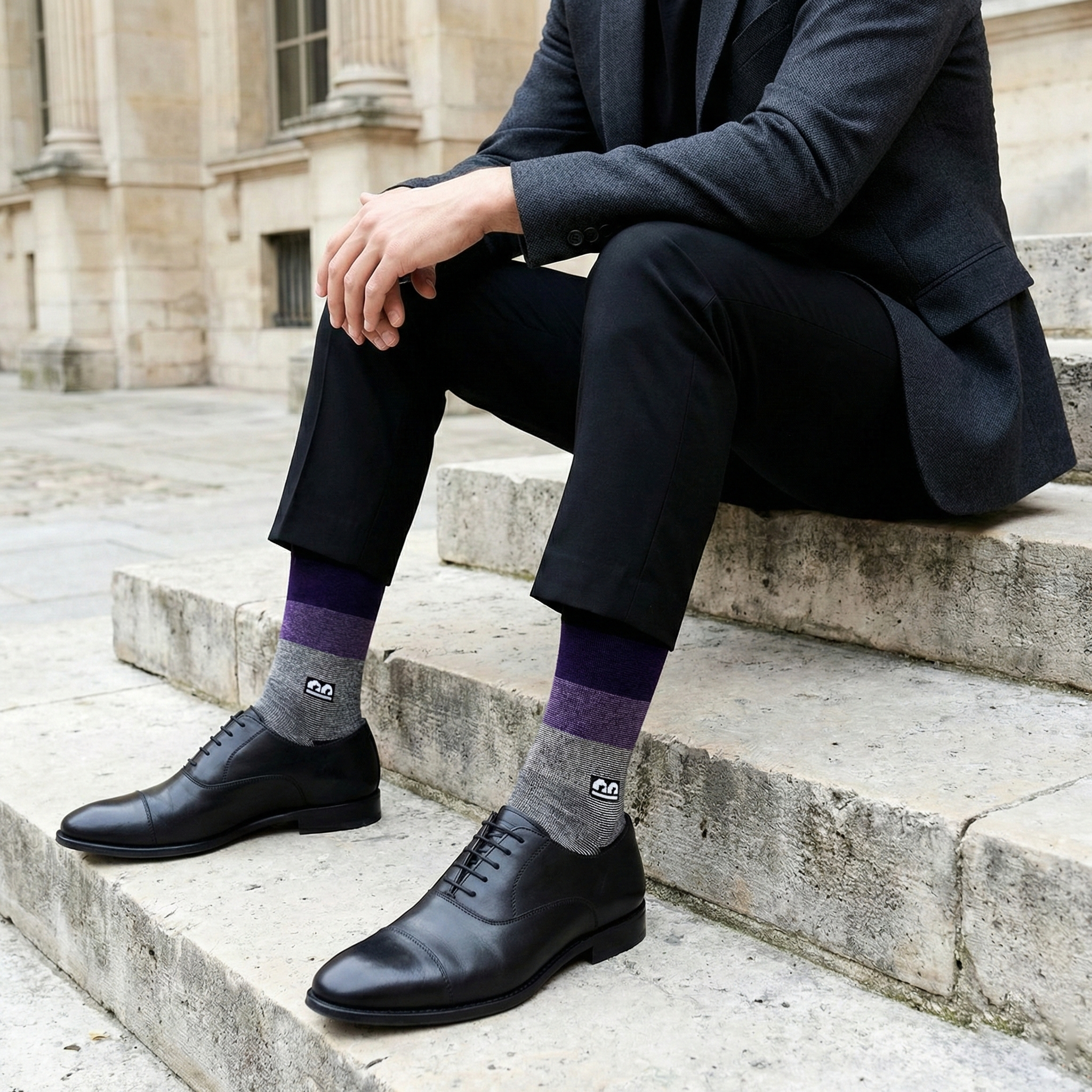 Formal Everyday Crew Socks-Highland Mist Pack of 3