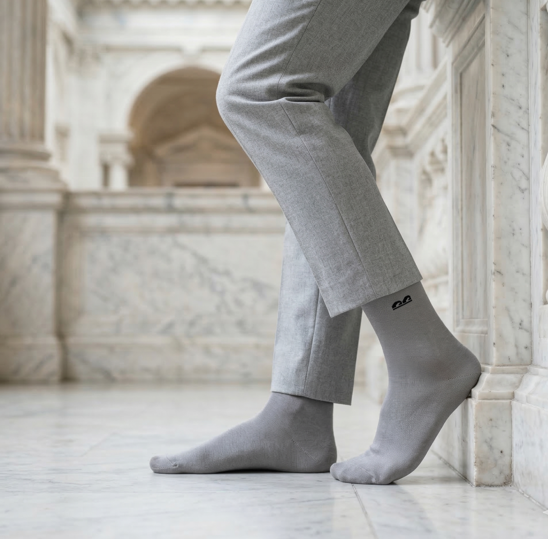 Design Everyday Crew Socks-Graphite Shift Pack of 3