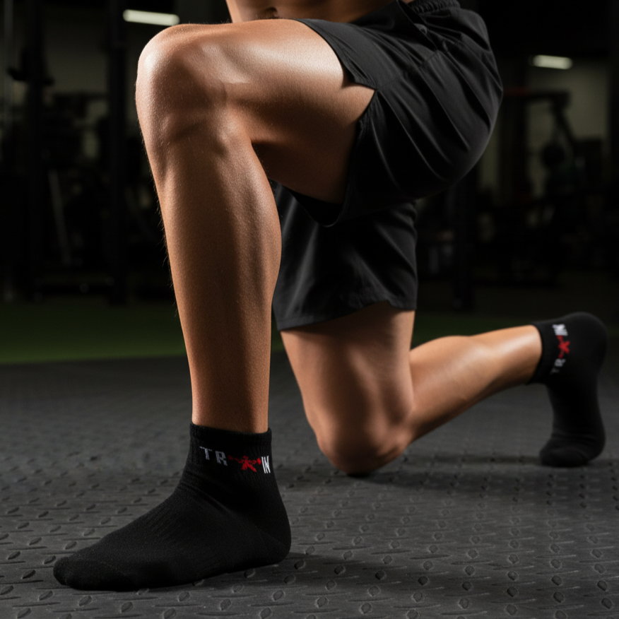 Sports GYM 8 Ankle Socks-Black Combo-Pack of 10