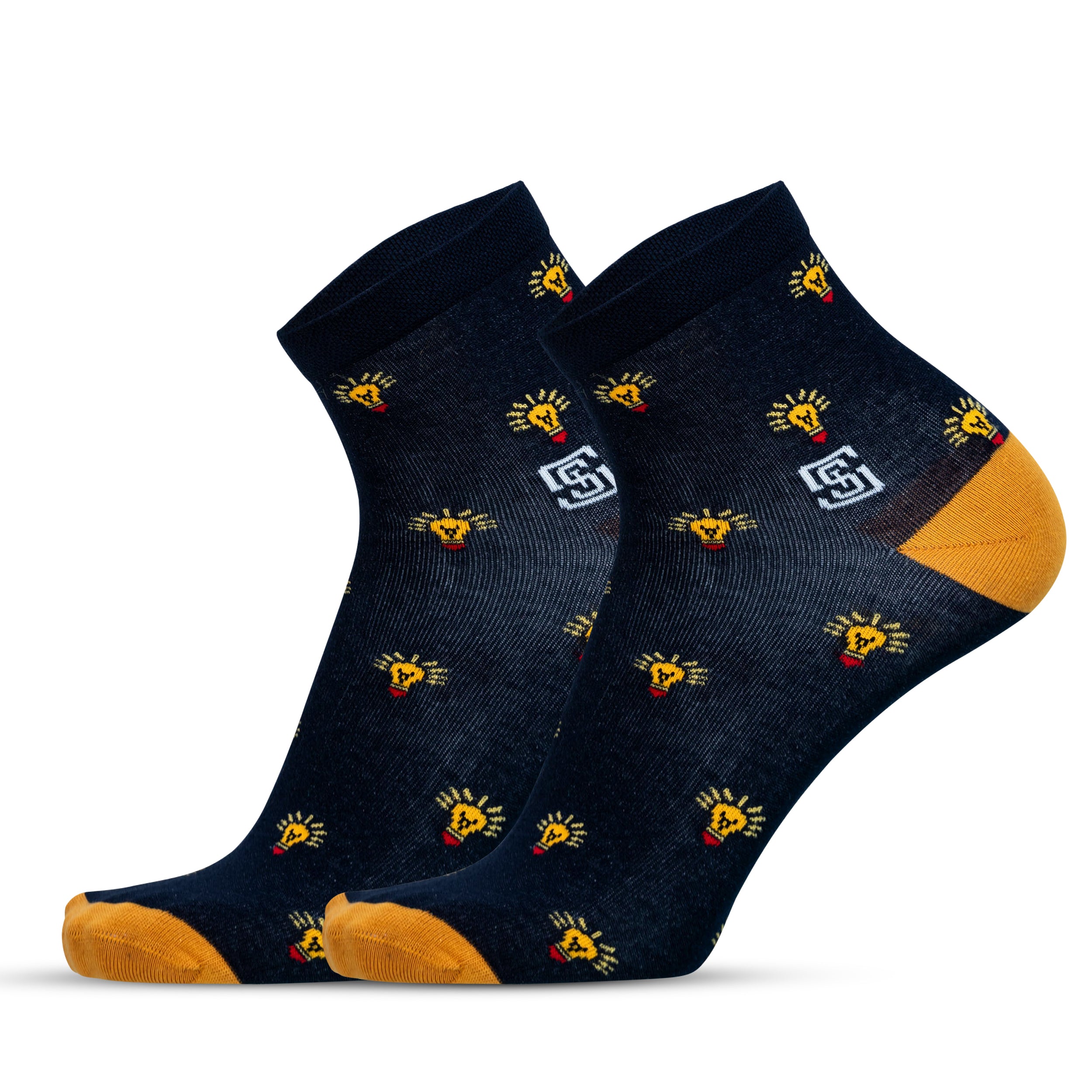 Design Artisanal Watt On 
 Ankle Socks-Multicolor Pack of 1