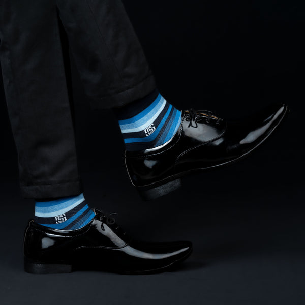 Dazzler Men Ankle Socks- Blue (1 Pair)
