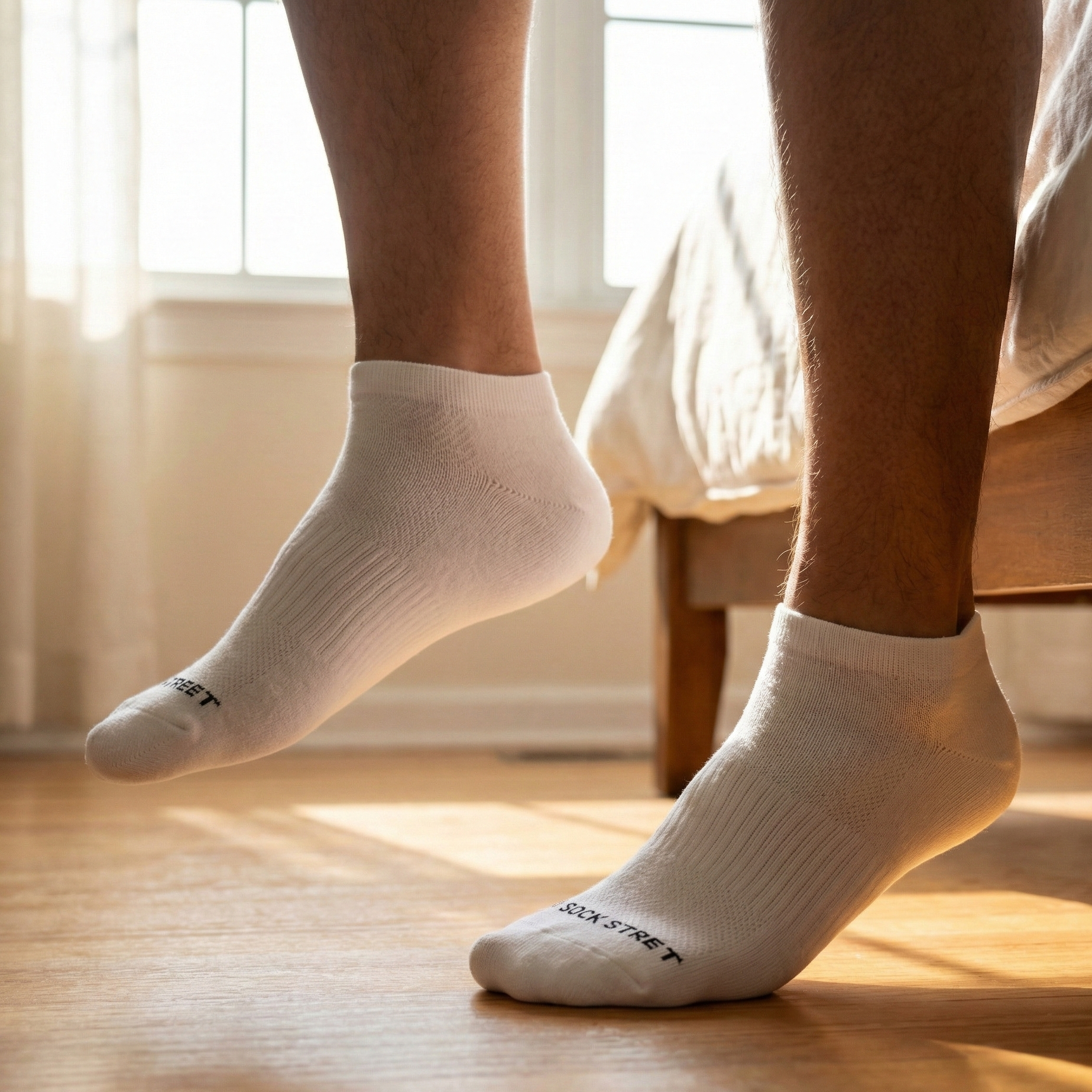 Sports Running Ankle Socks-Pearl White Pack of 6