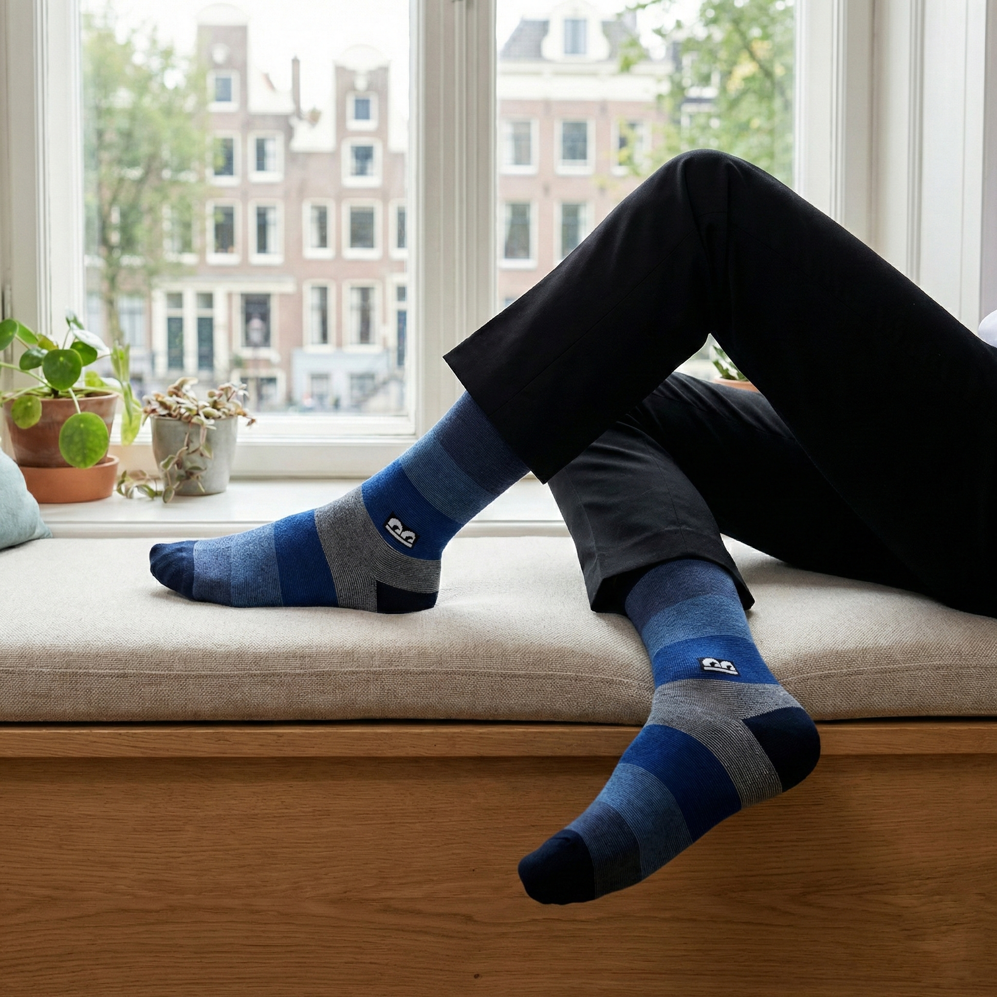 Formal Everyday Crew Socks-Highland Mist Pack of 3
