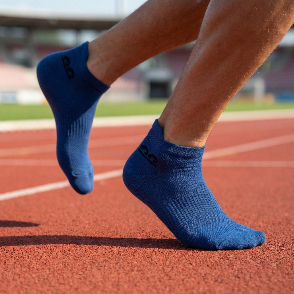 Sports Running Ankle Socks-Citrus & Sea Pack of 3