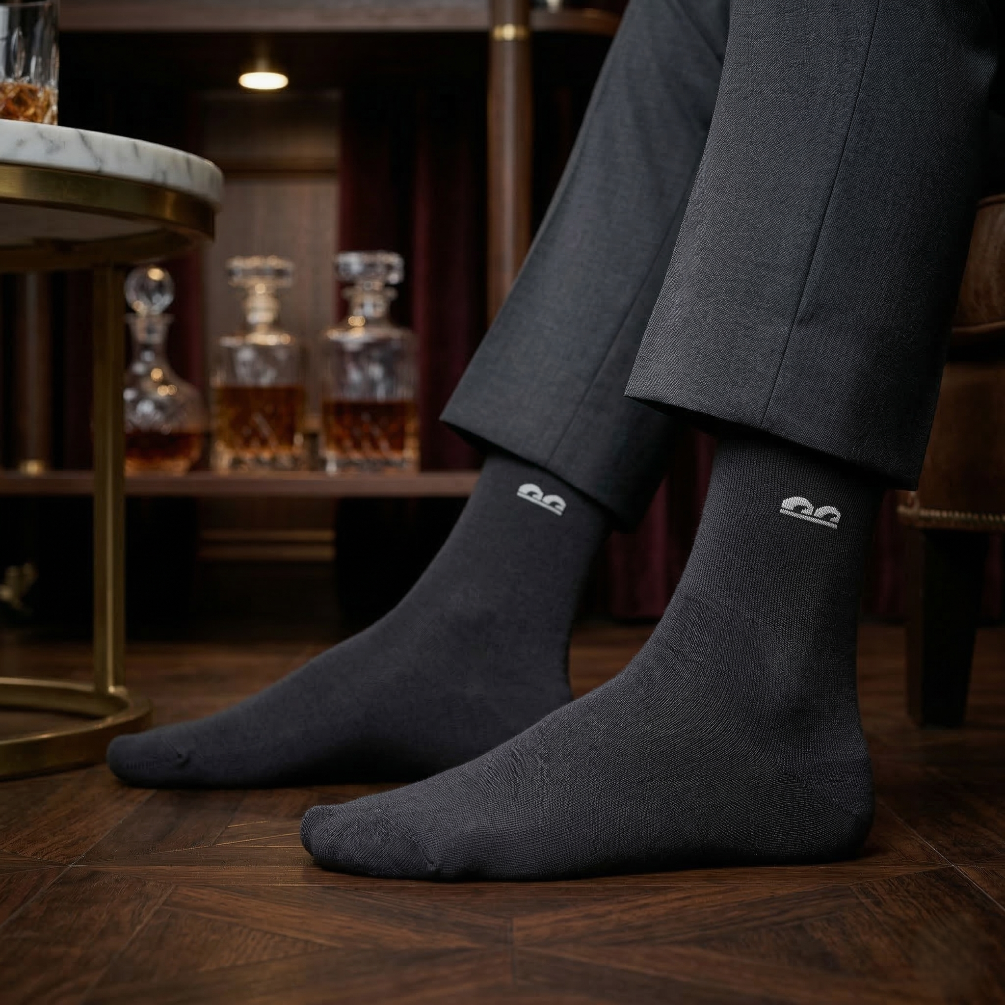 Design Everyday Crew Socks-Graphite Shift Pack of 3
