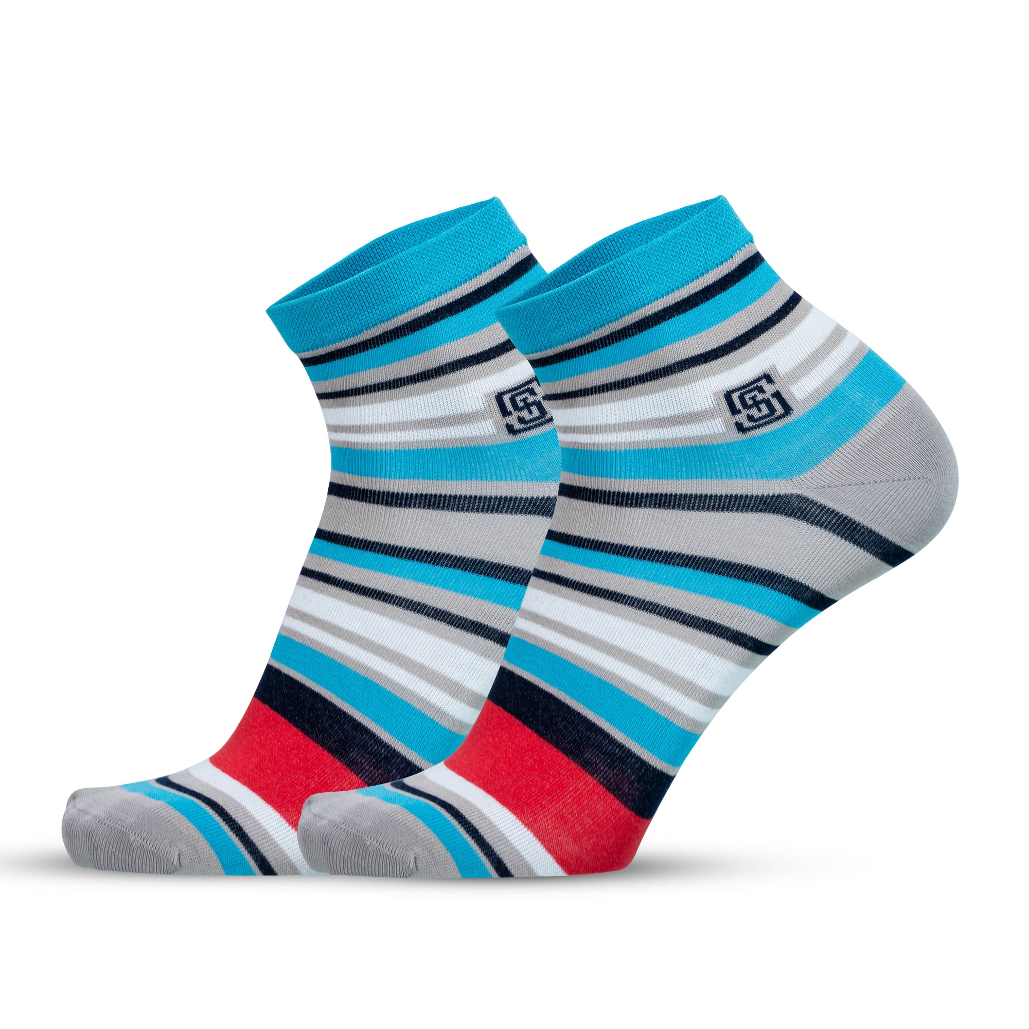 Design Stripe Ultra-Smooth Ankle Socks (1 Pairs)