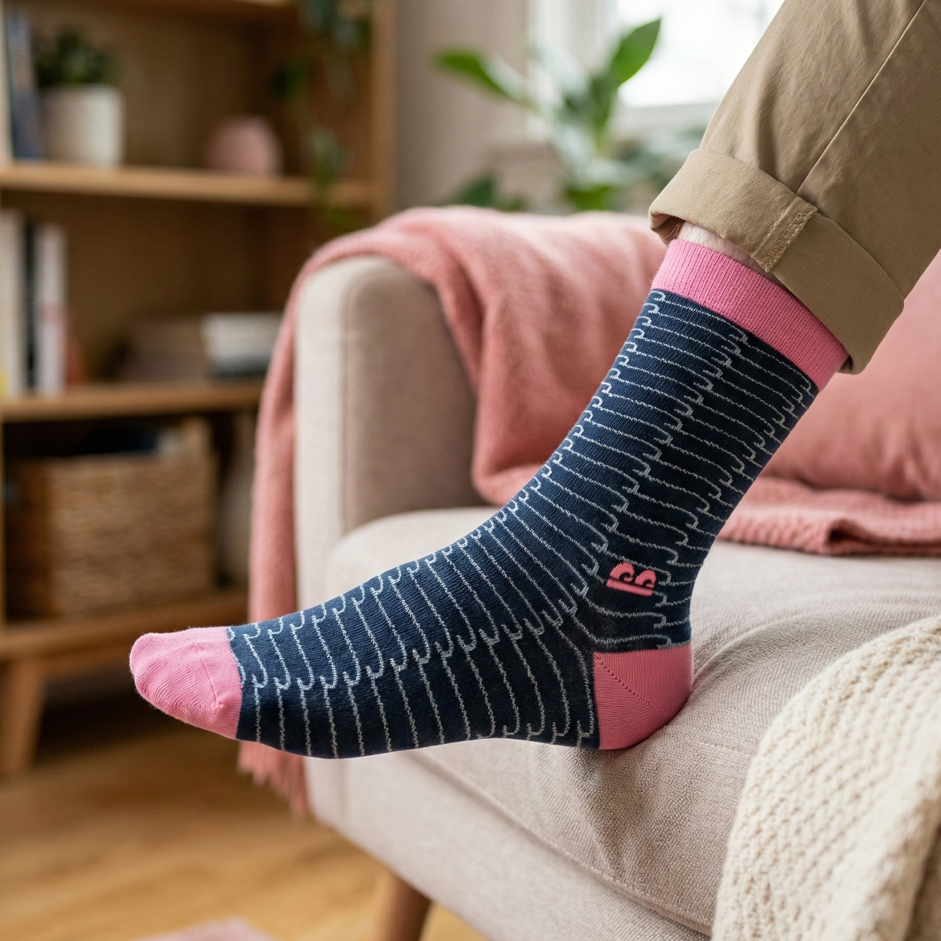 Design Paradise Trip Crew Socks-Multicolor Pack of 3
