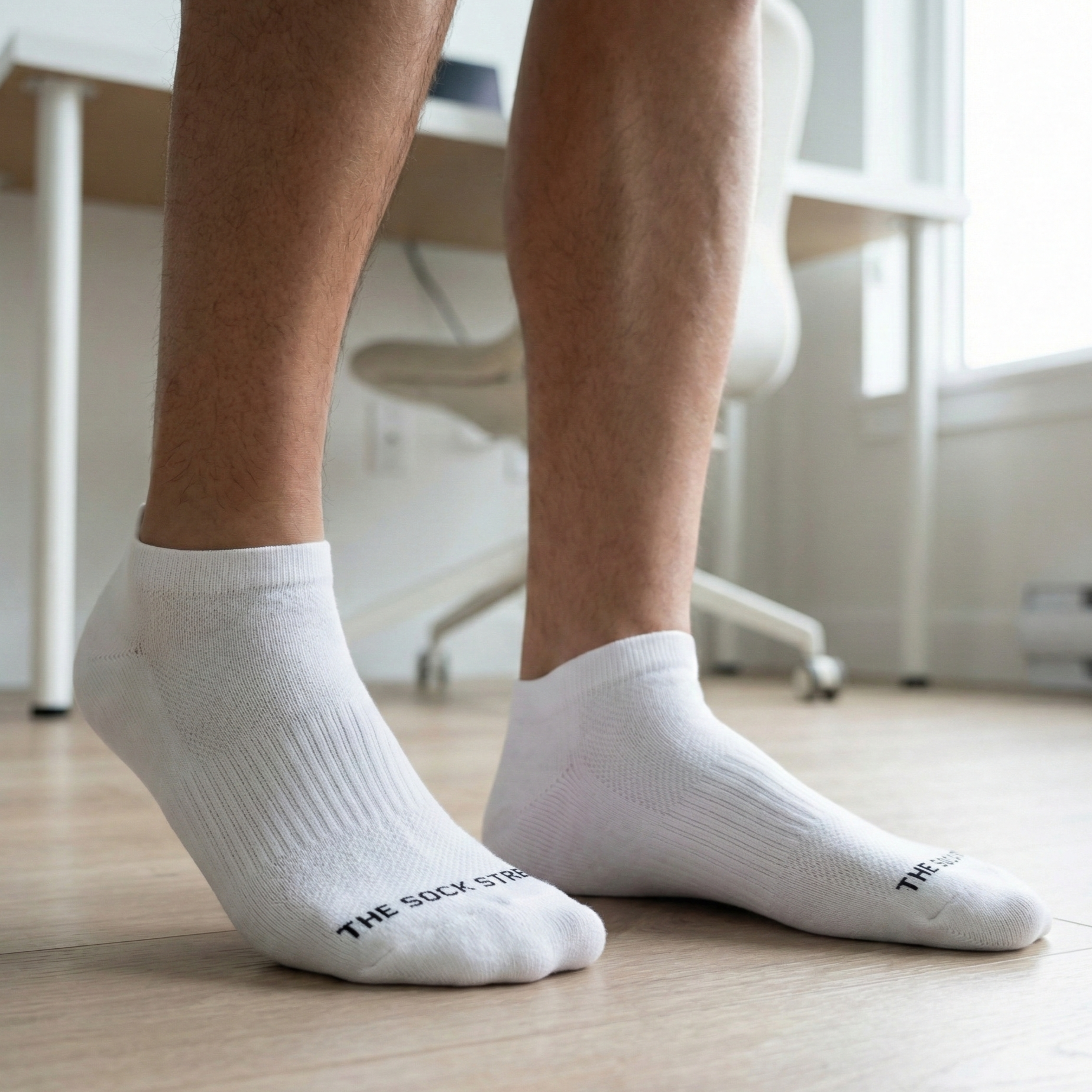 Sports Running Ankle Socks-Pearl White Pack of 6