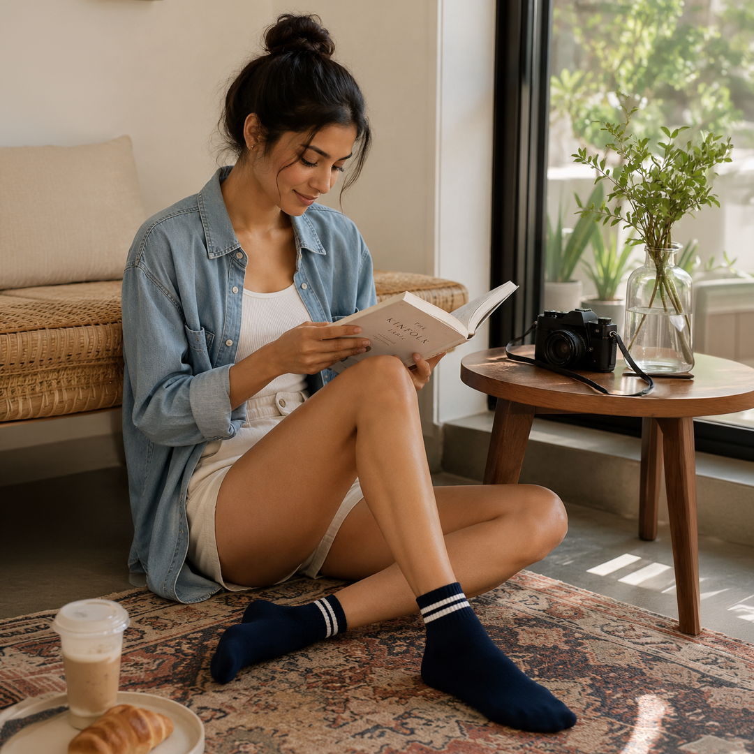 Design Everyday Ankle Socks-Errands & Espresso Pack Of 3