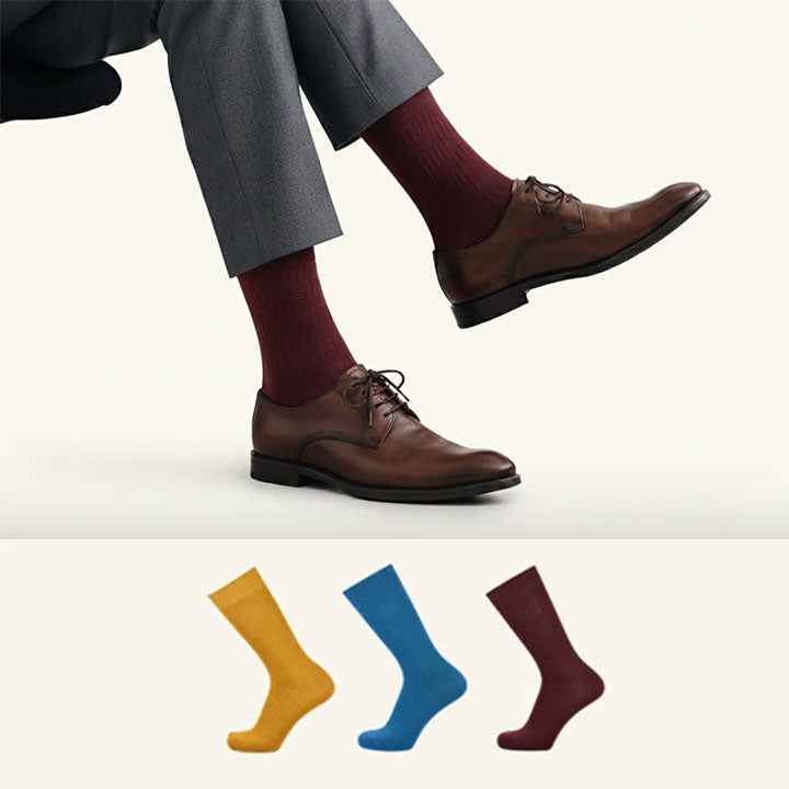 Formal Everyday Crew Socks-Modern Palette Pack of 3