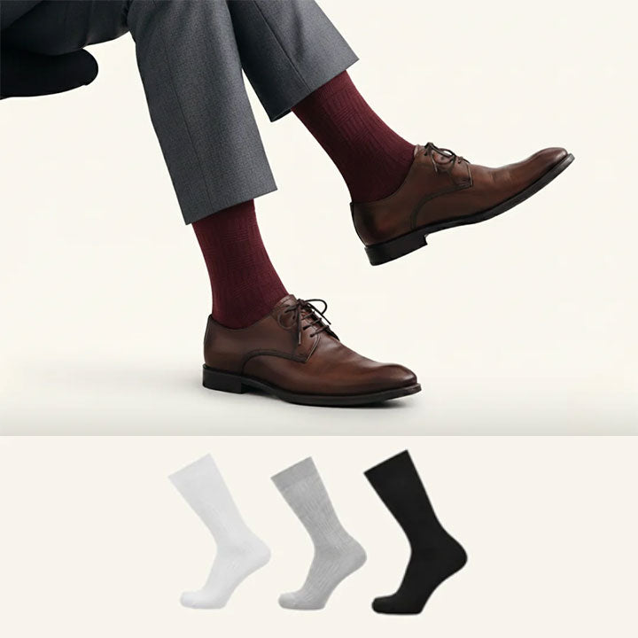 Formal Everyday Crew Socks-Urban Classics Pack of 3