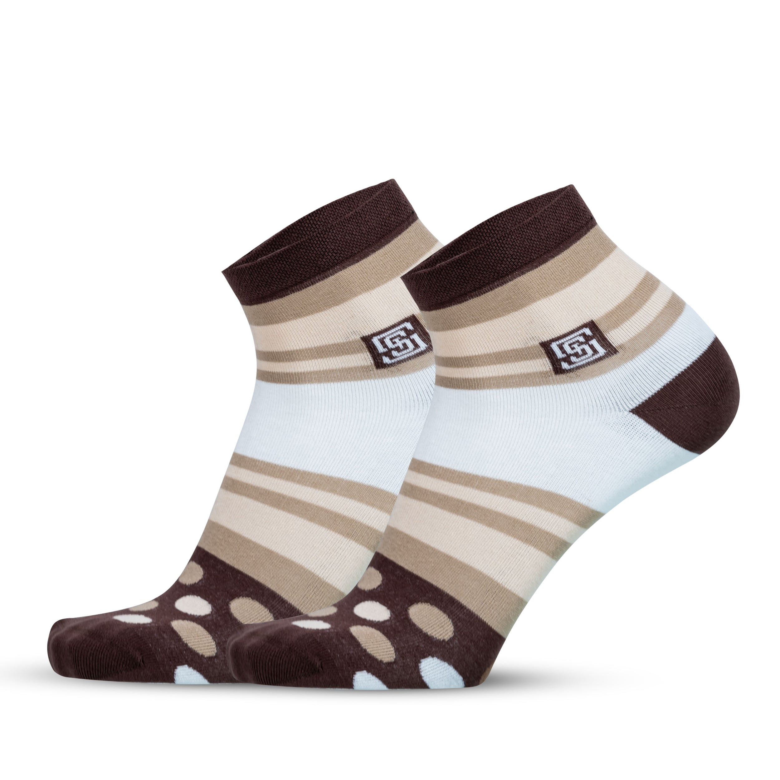 Design Polka Dot Ankle Socks-White Pack of 1