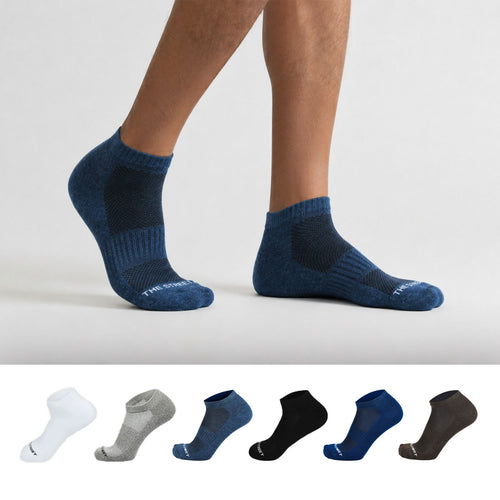Sports Running Ankle Socks-The Elements Pack of 6